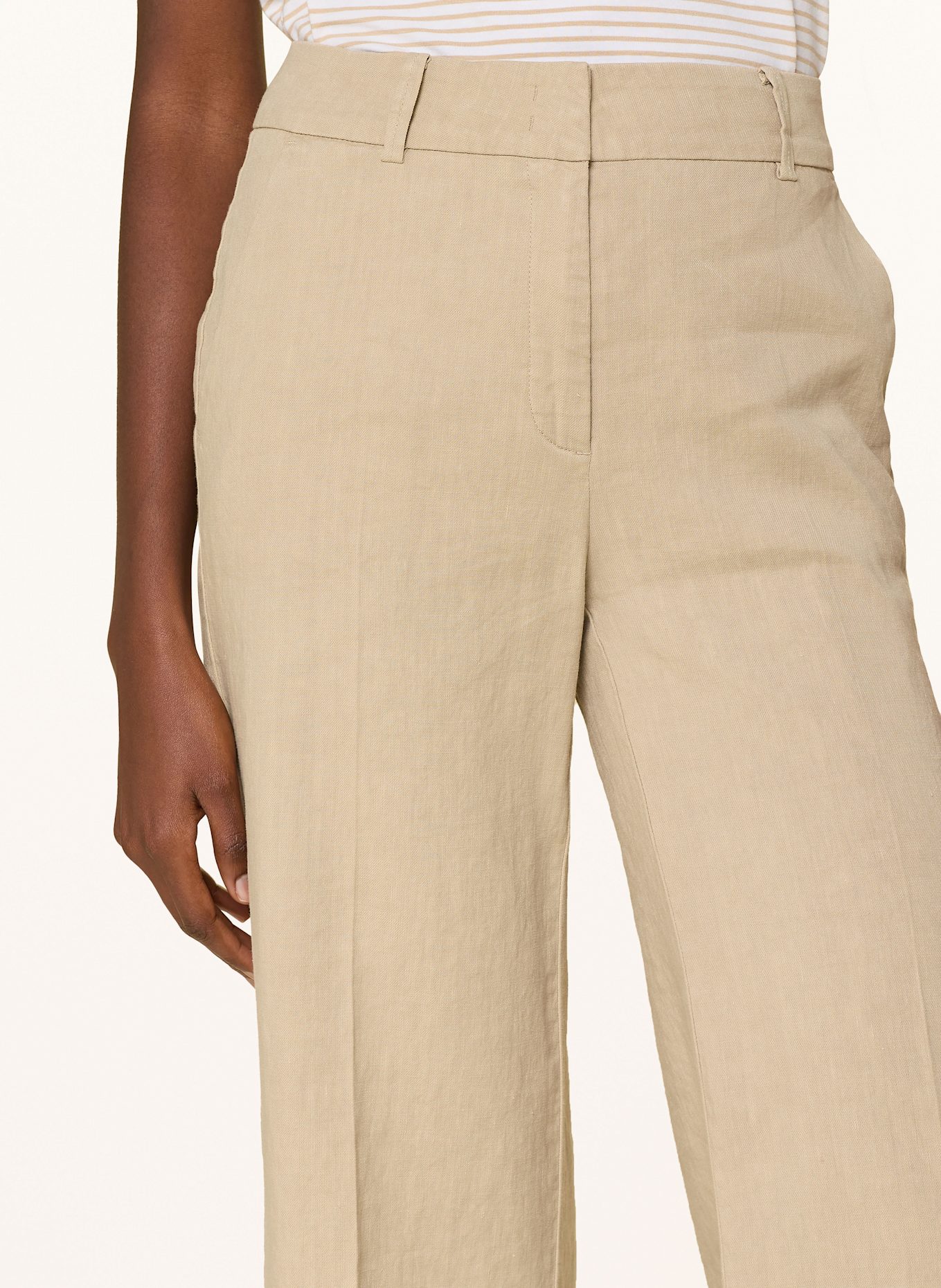 CAMBIO 7/8-Chino CALIFORNIA mit Leinen, Farbe: BEIGE (Bild 5)