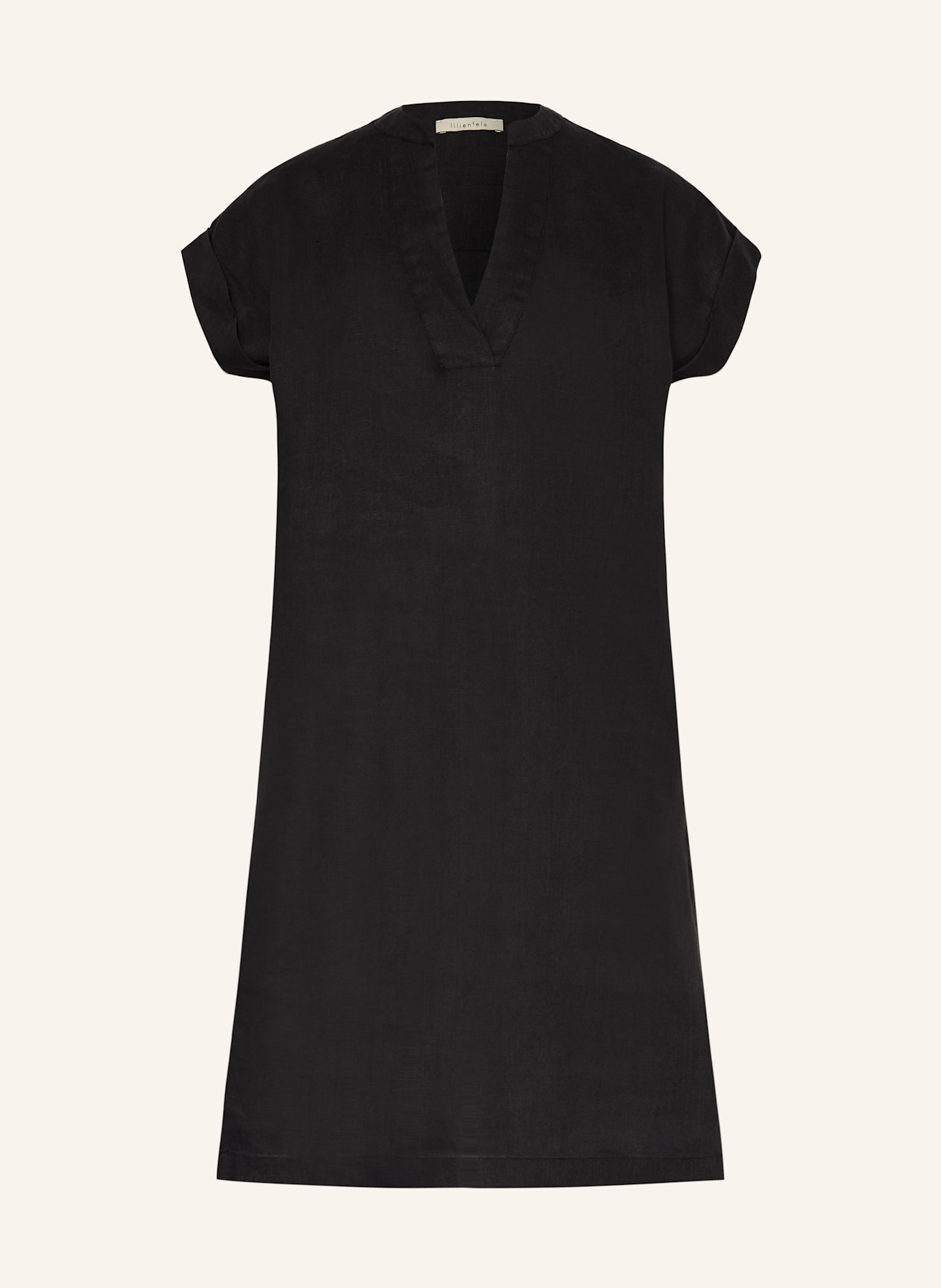 lilienfels Leinentunika: SCHWARZ