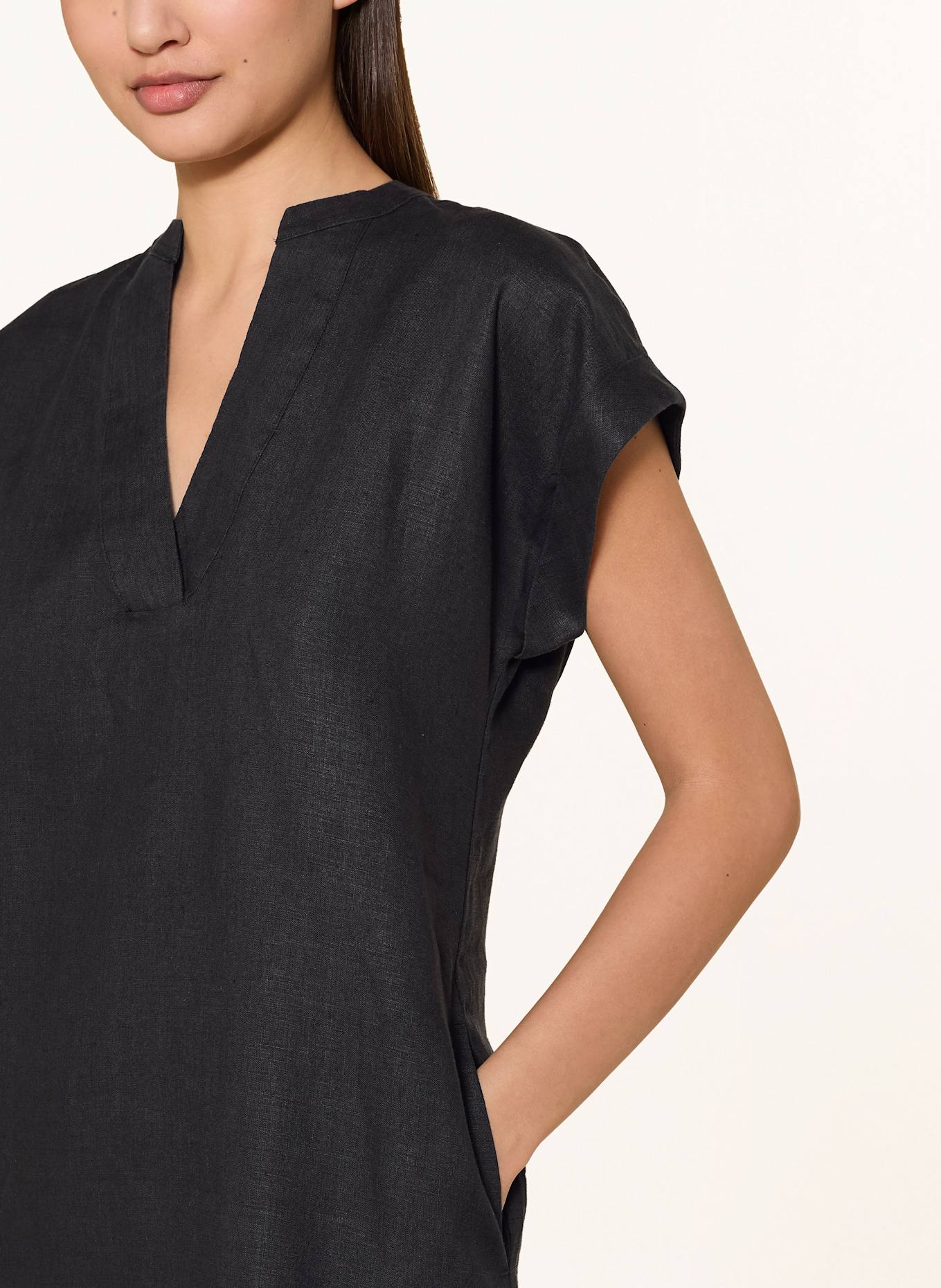 lilienfels Leinentunika: SCHWARZ