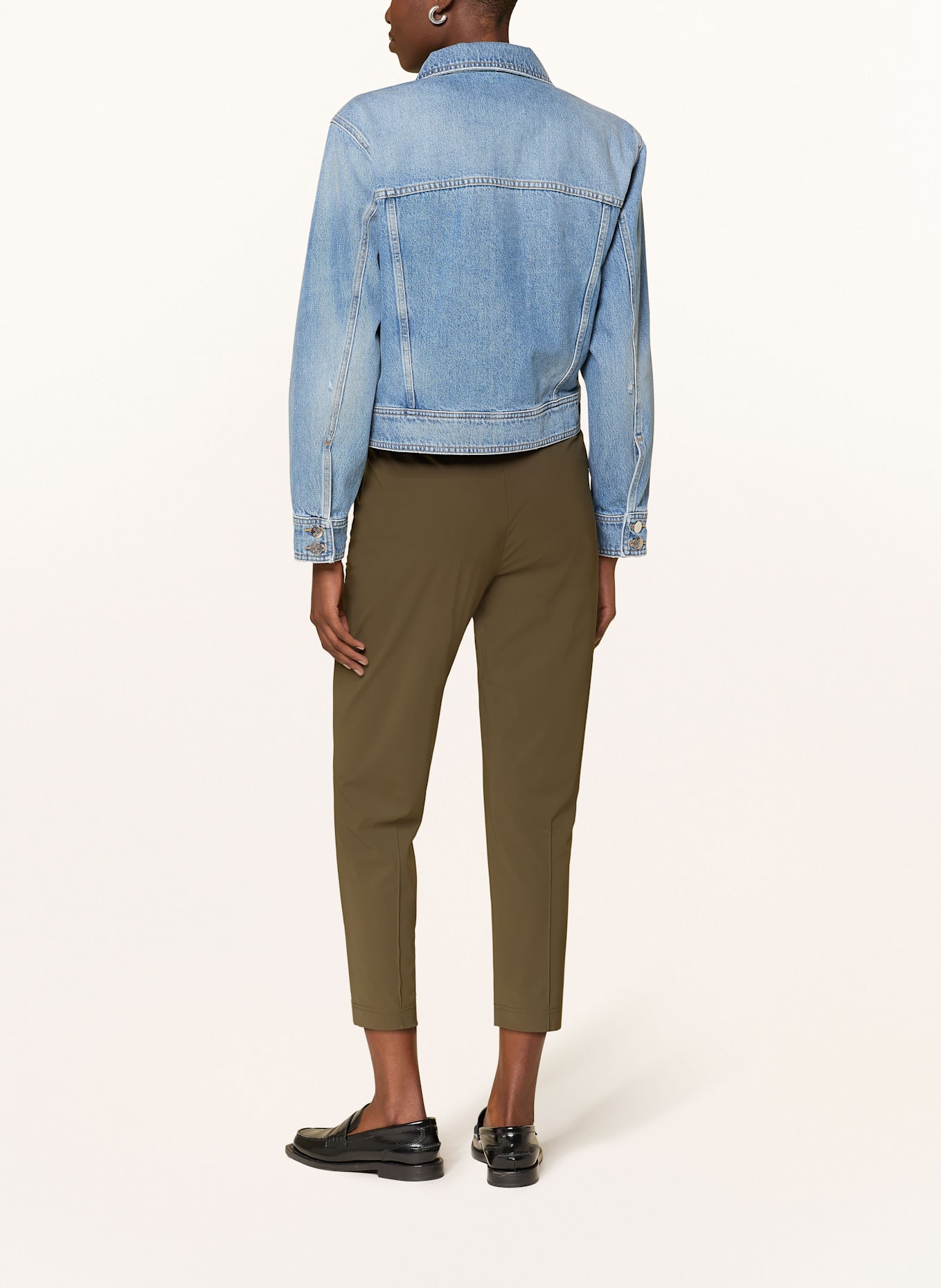 RAFFAELLO ROSSI Spodnie 7/8 AZRA z dżerseju: OLIWKOWY