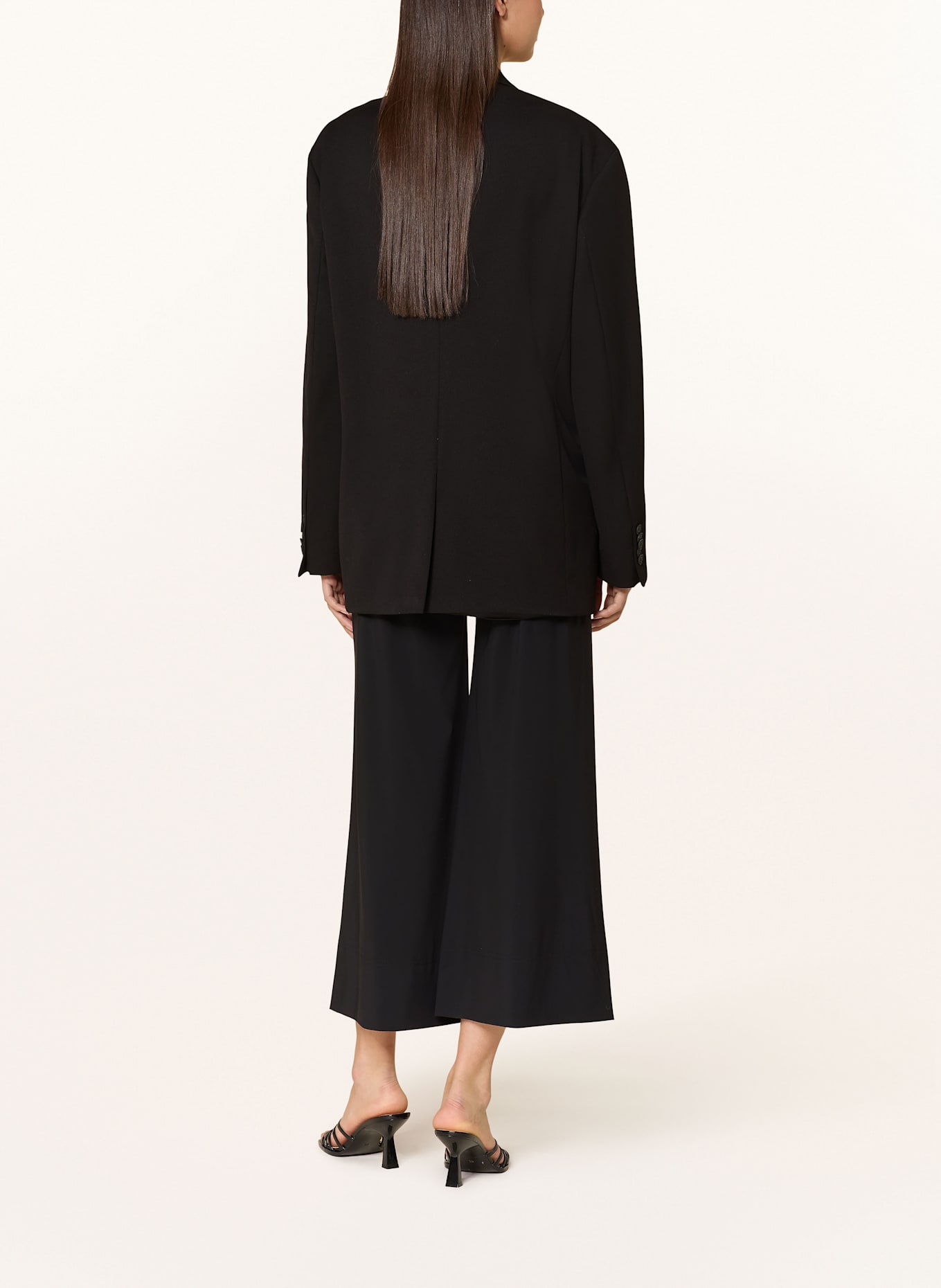 RAFFAELLO ROSSI 7/8 kalhoty PALINA: ČERNÁ