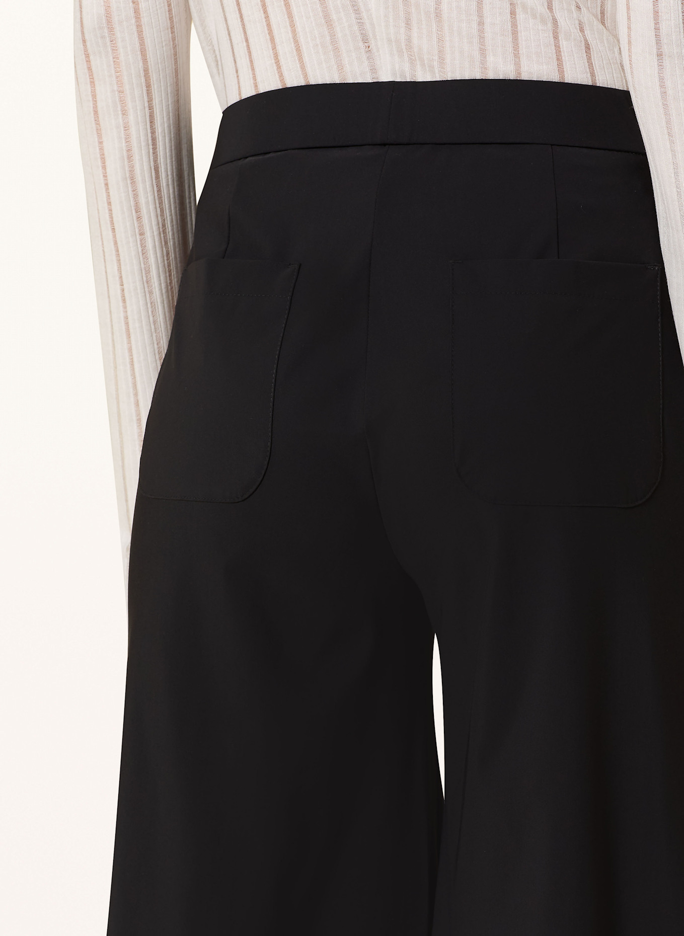 RAFFAELLO ROSSI 7/8 kalhoty PALINA: ČERNÁ