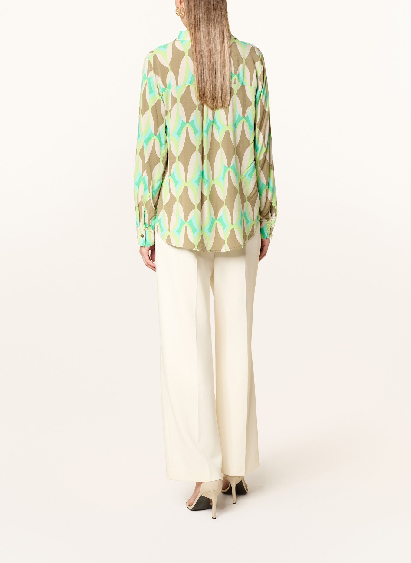 Betty Barclay Halenka: KHAKI / ČERNOŠEDÁ / SVĚTLE ZELENÁ