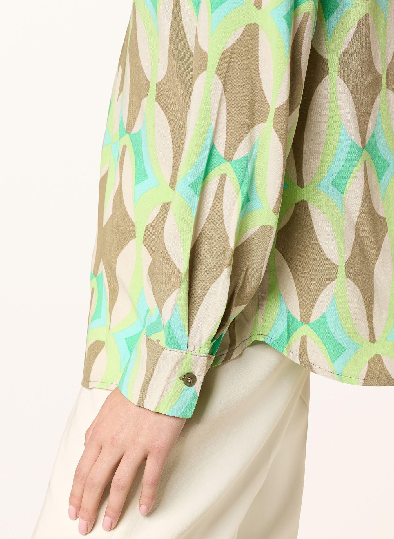 Betty Barclay Halenka: KHAKI / ČERNOŠEDÁ / SVĚTLE ZELENÁ