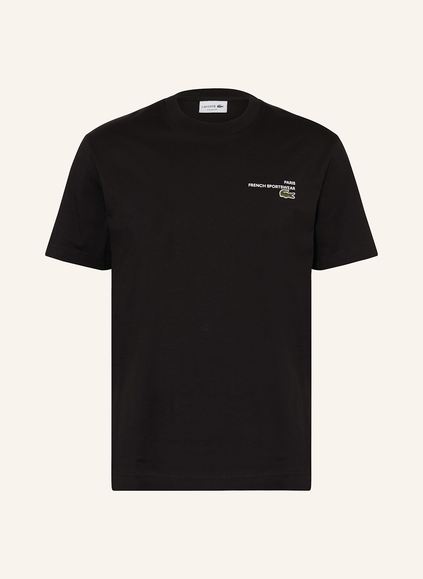 LACOSTE T-Shirt: SCHWARZ