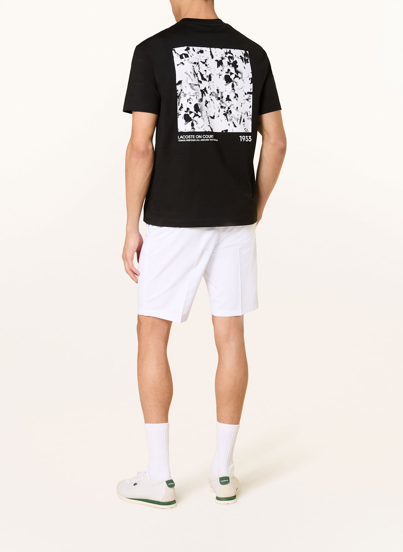 LACOSTE T-Shirt: SCHWARZ