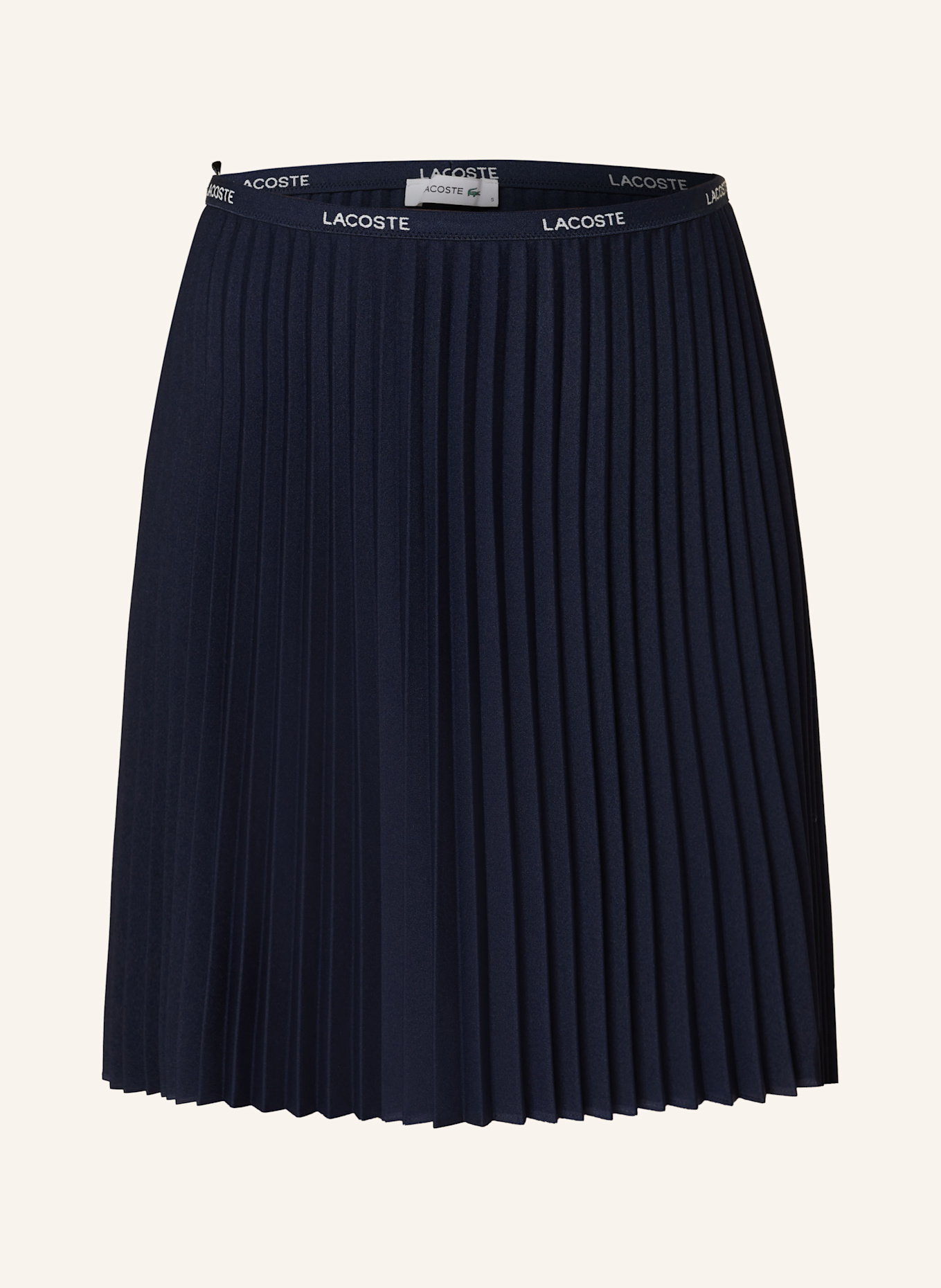 LACOSTE Plisseerock: DUNKELBLAU