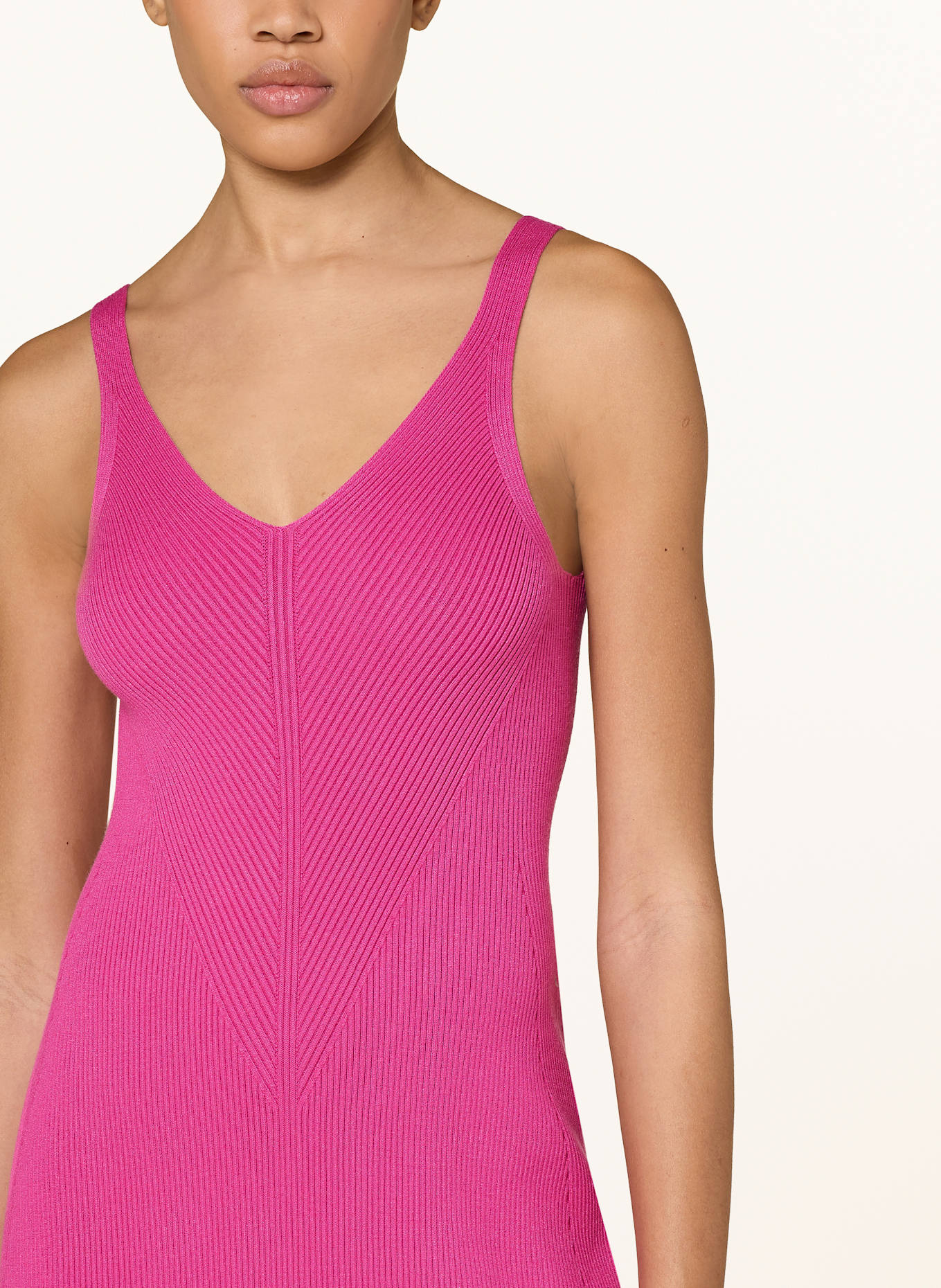 LACOSTE Strickkleid: PINK
