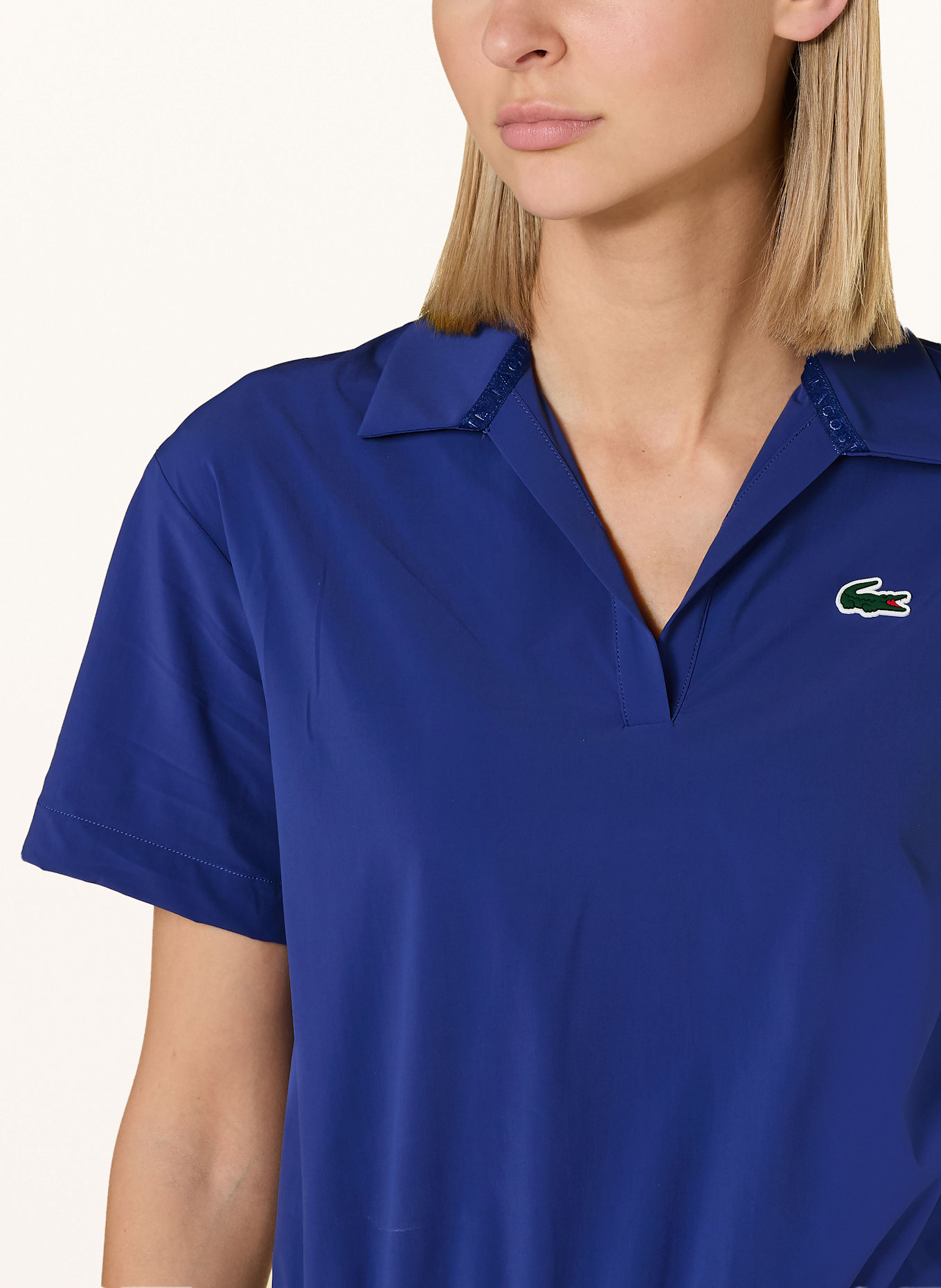 LACOSTE Funktions-Poloshirt: BLAU