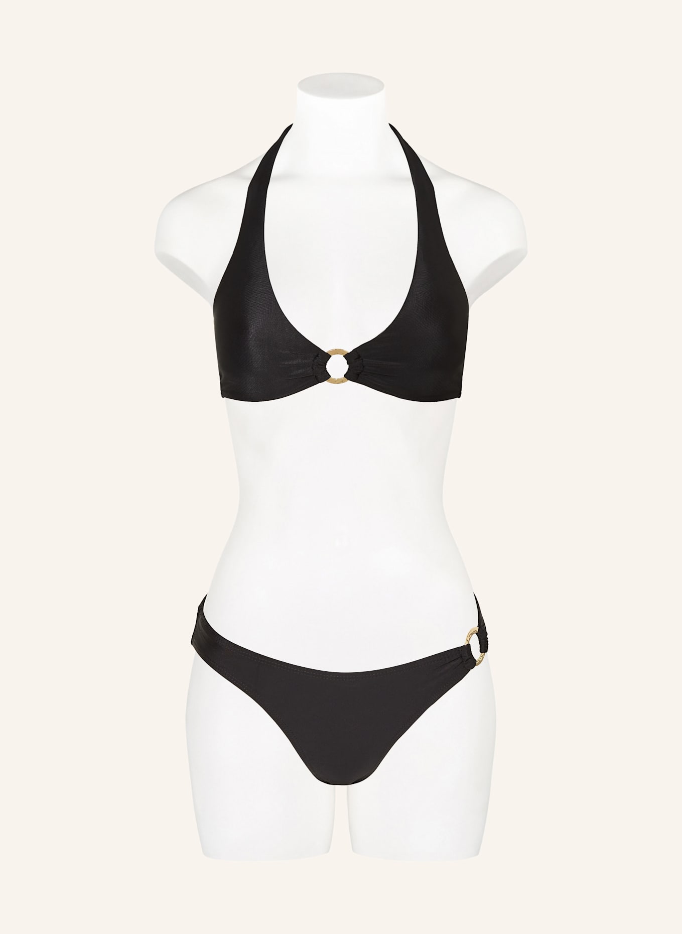 darling harbour Neckholder-Bikini-Top: 15 BLACK