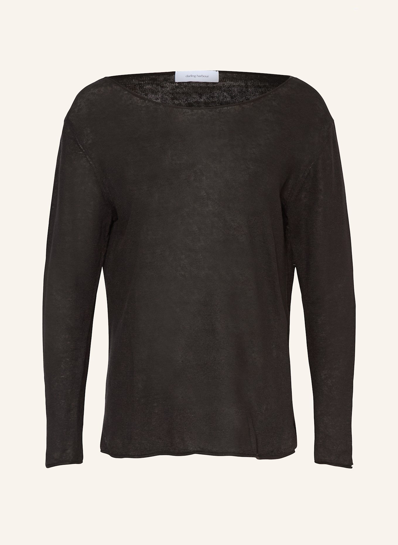 darling harbour Leinenpullover: SCHWARZ