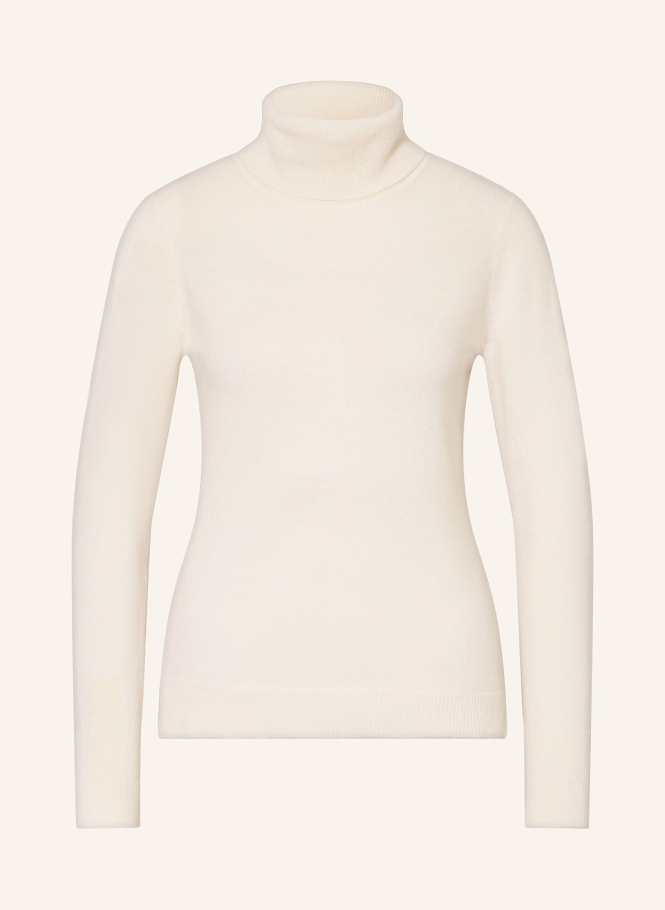 darling harbour Rollkragenpullover aus Cashmere: OFFWHITE