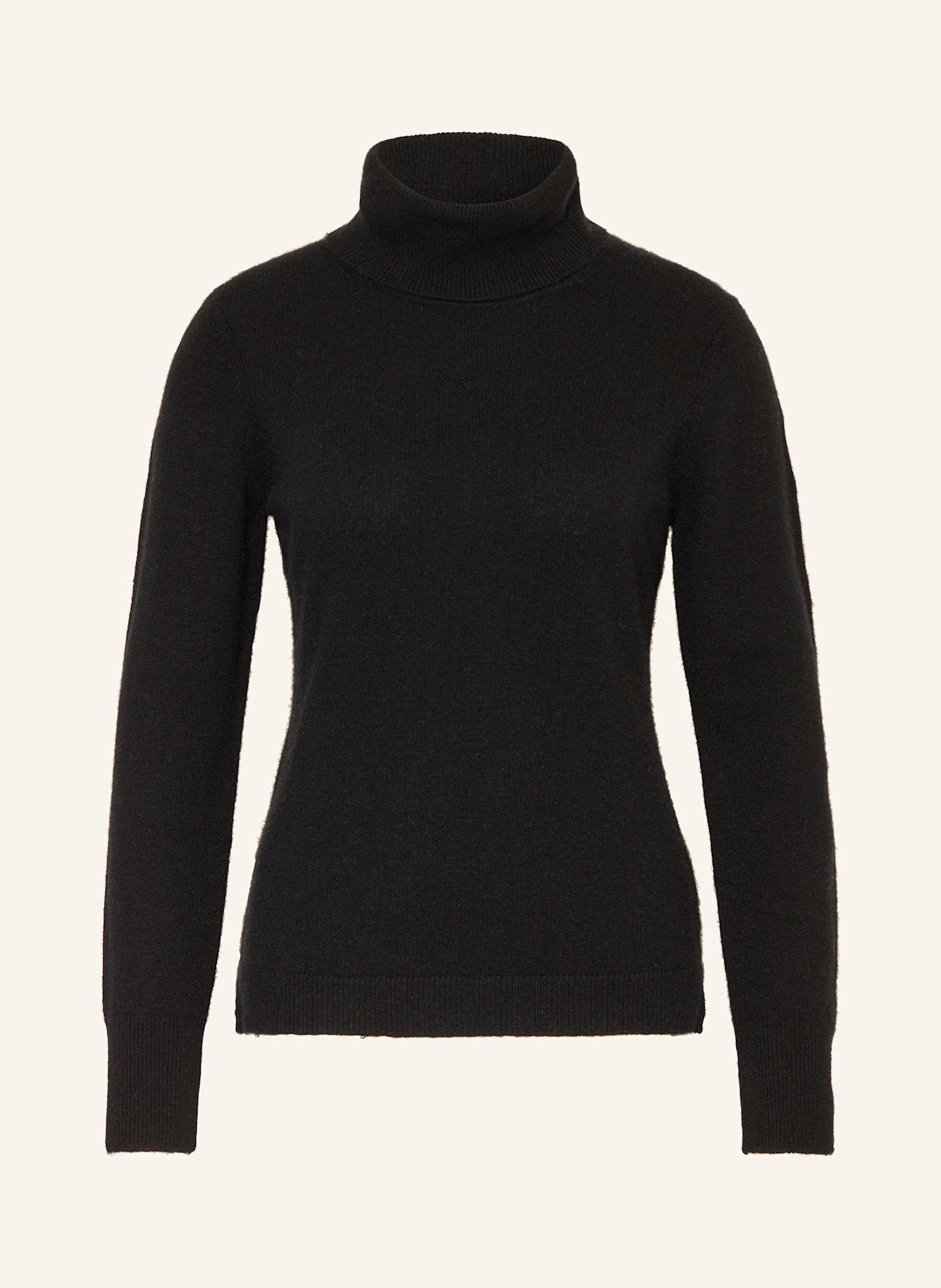 darling harbour Rollkragenpullover aus Cashmere: SCHWARZ
