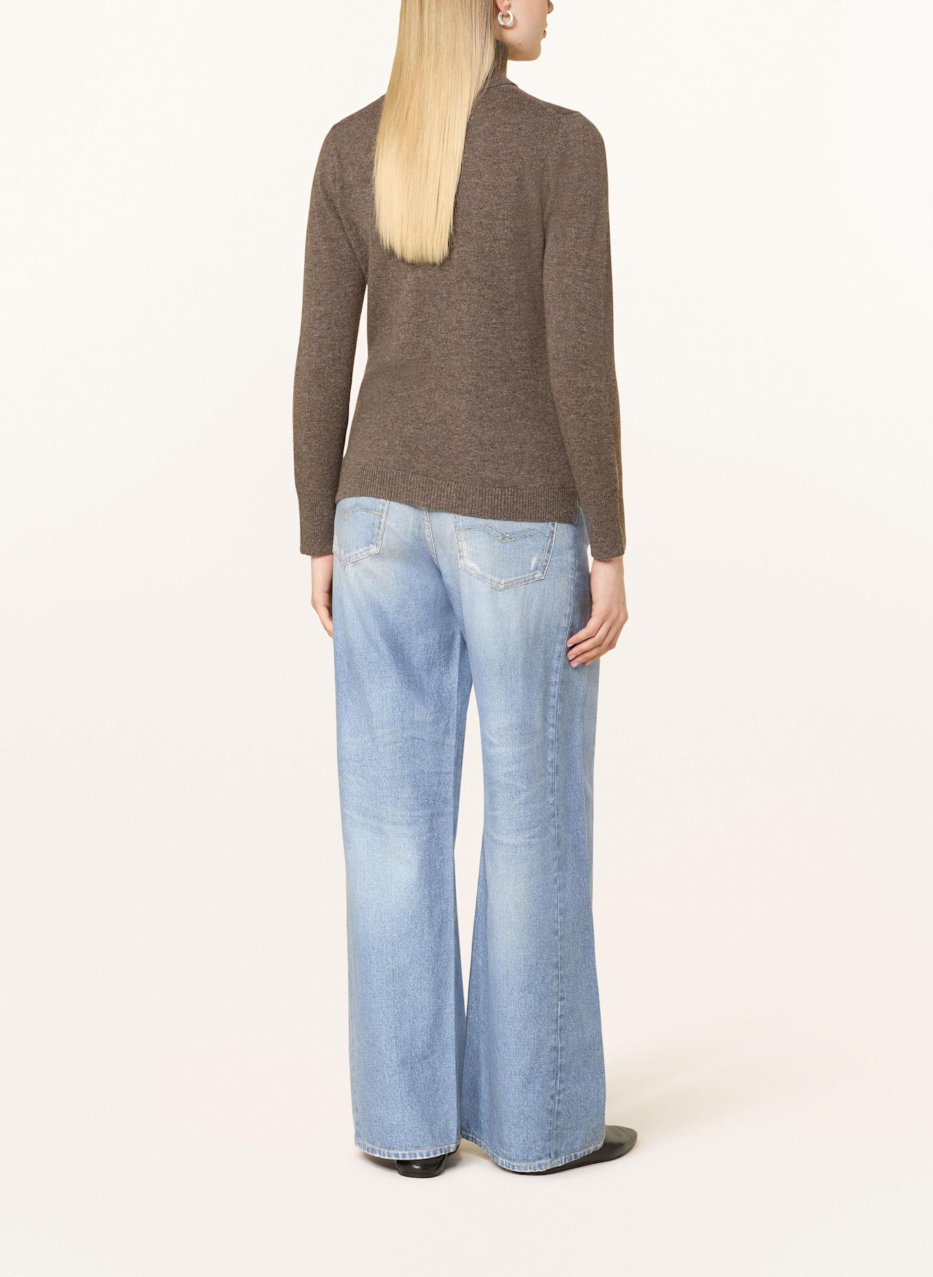 darling harbour Rollkragenpullover aus Cashmere: TRÜFFEL MELANGE