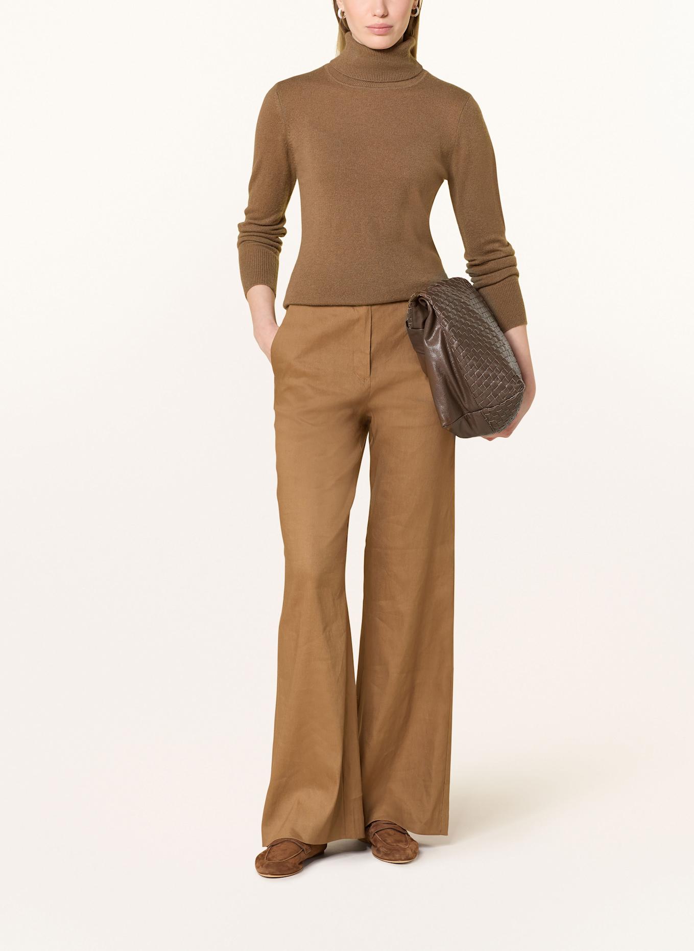 darling harbour Rollkragenpullover aus Cashmere: NOUGAT