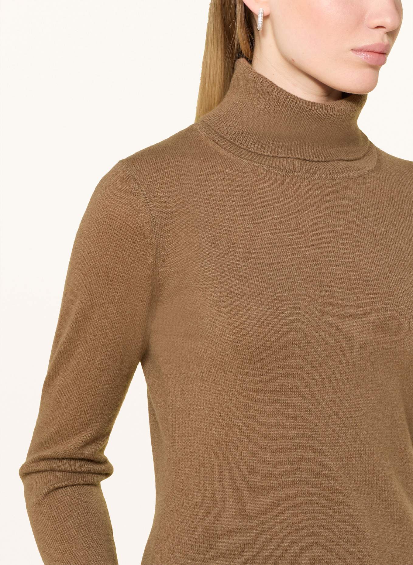 darling harbour Rollkragenpullover aus Cashmere: NOUGAT