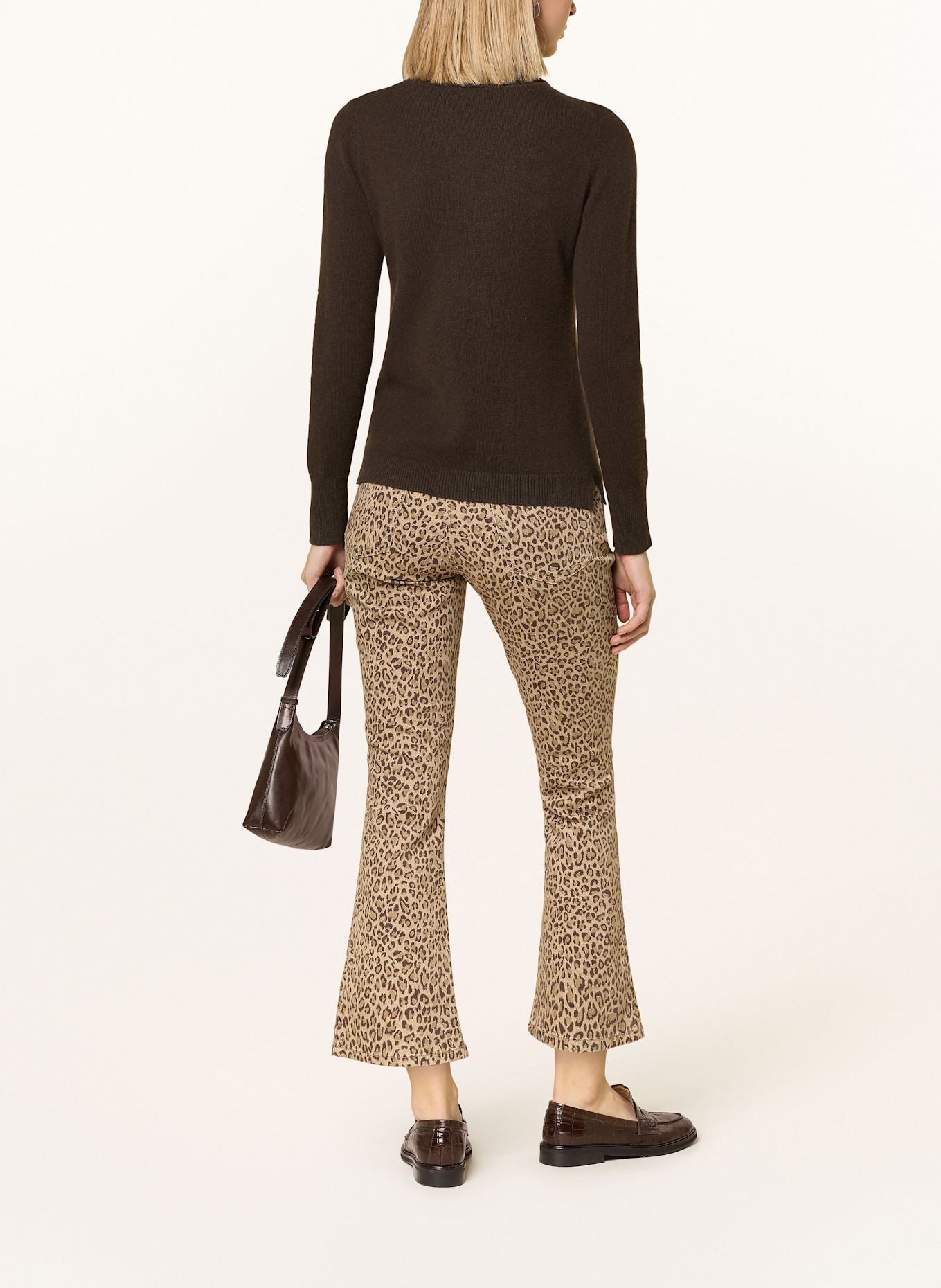 darling harbour Rollkragenpullover aus Cashmere: DUNKELBRAUN