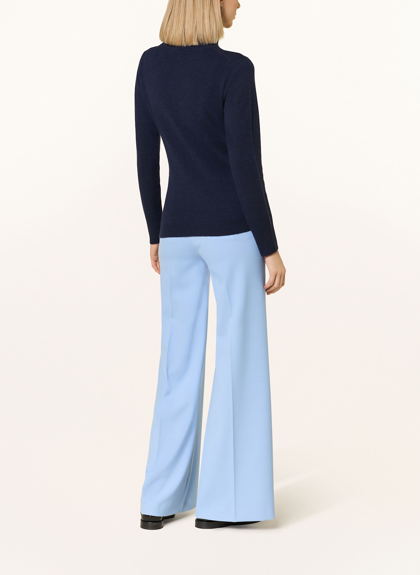 darling harbour Rollkragenpullover aus Cashmere: MARINE