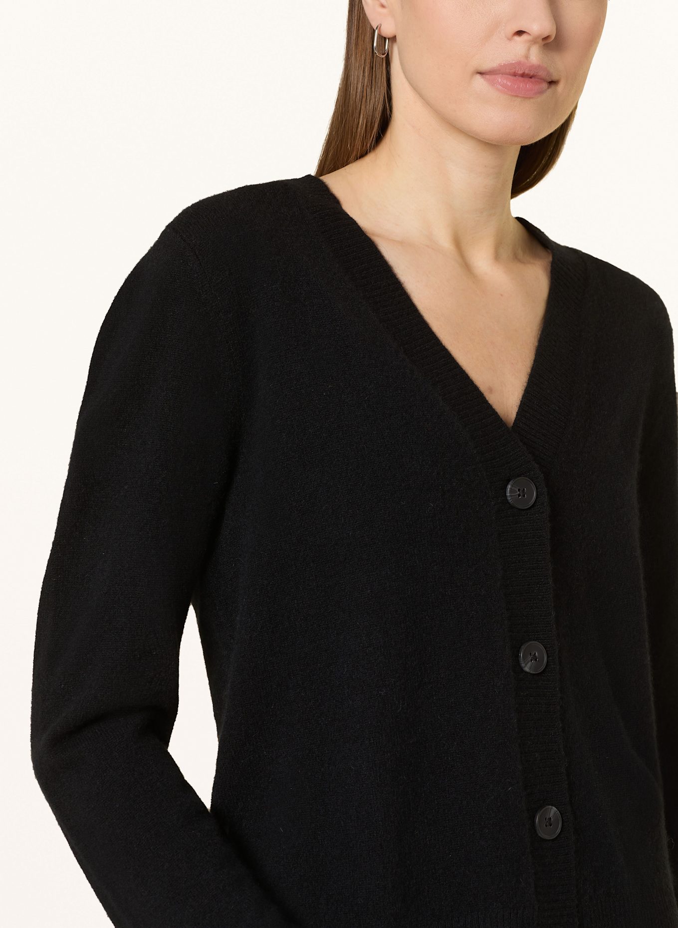 darling harbour Strickjacke aus Cashmere: SCHWARZ
