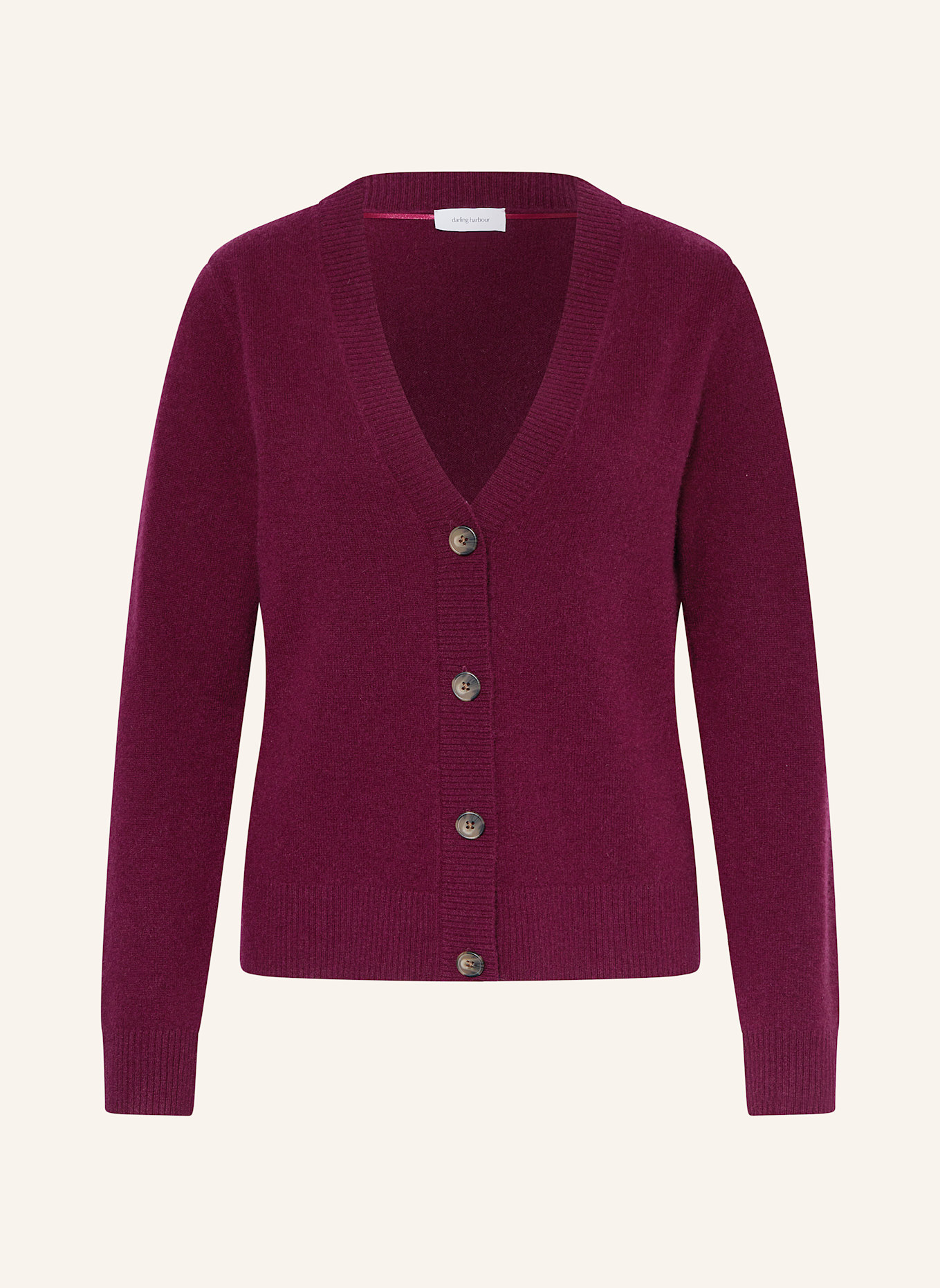 darling harbour Strickjacke aus Cashmere: BORDEAUX