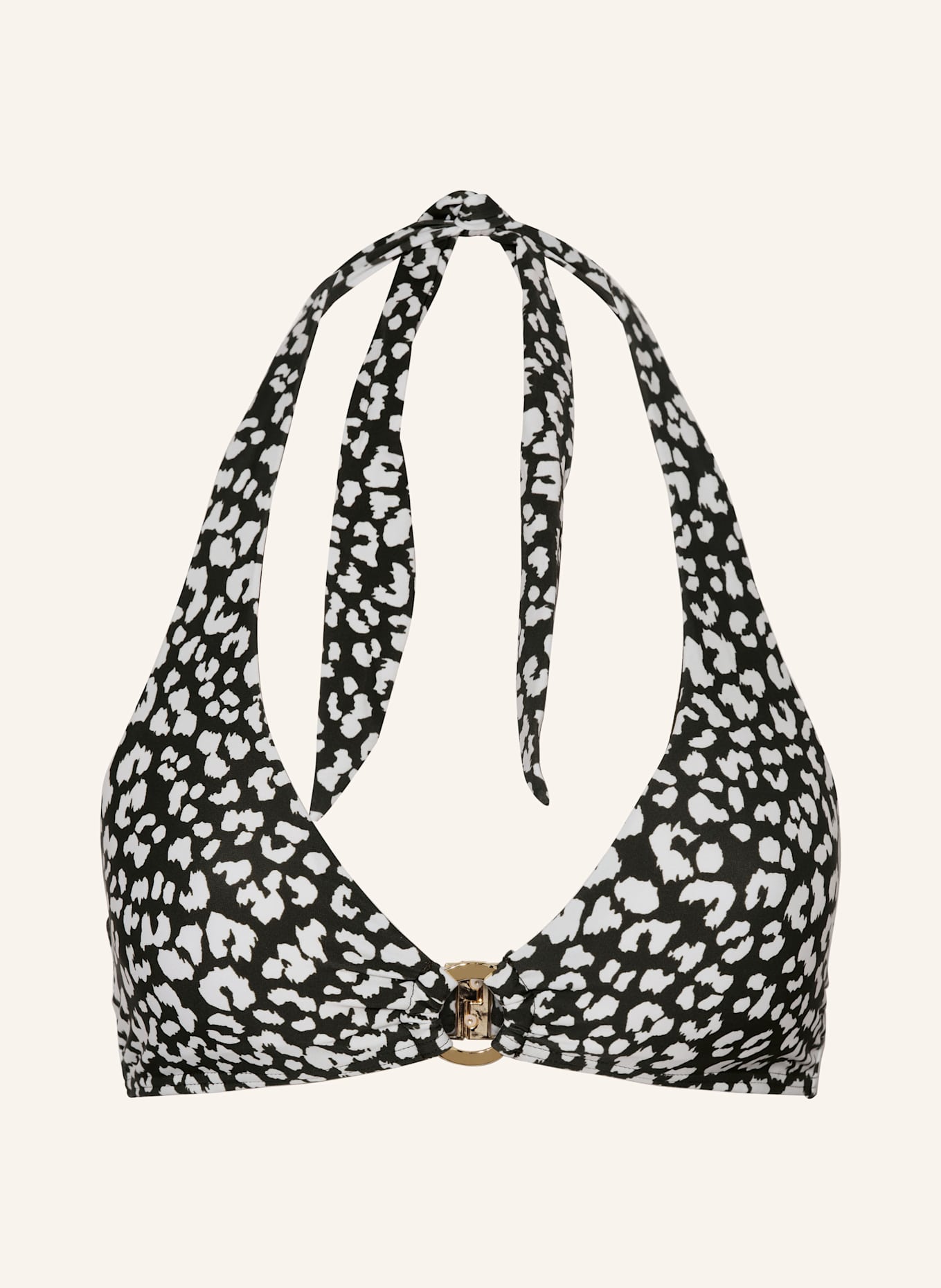 darling harbour Neckholder-Bikini-Top: 17 SCHWARZWEISS