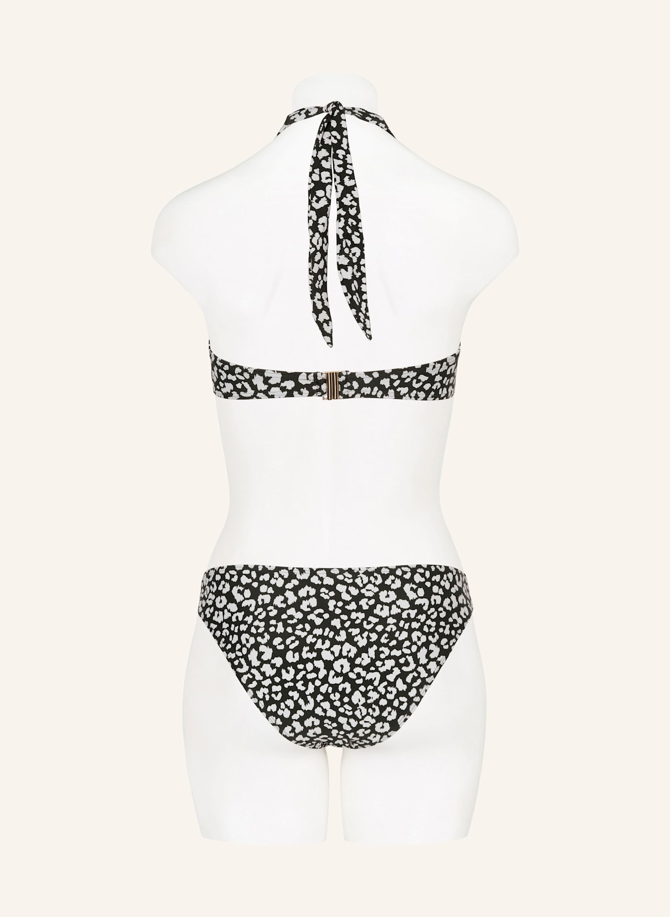 darling harbour Neckholder-Bikini-Top: 17 SCHWARZWEISS