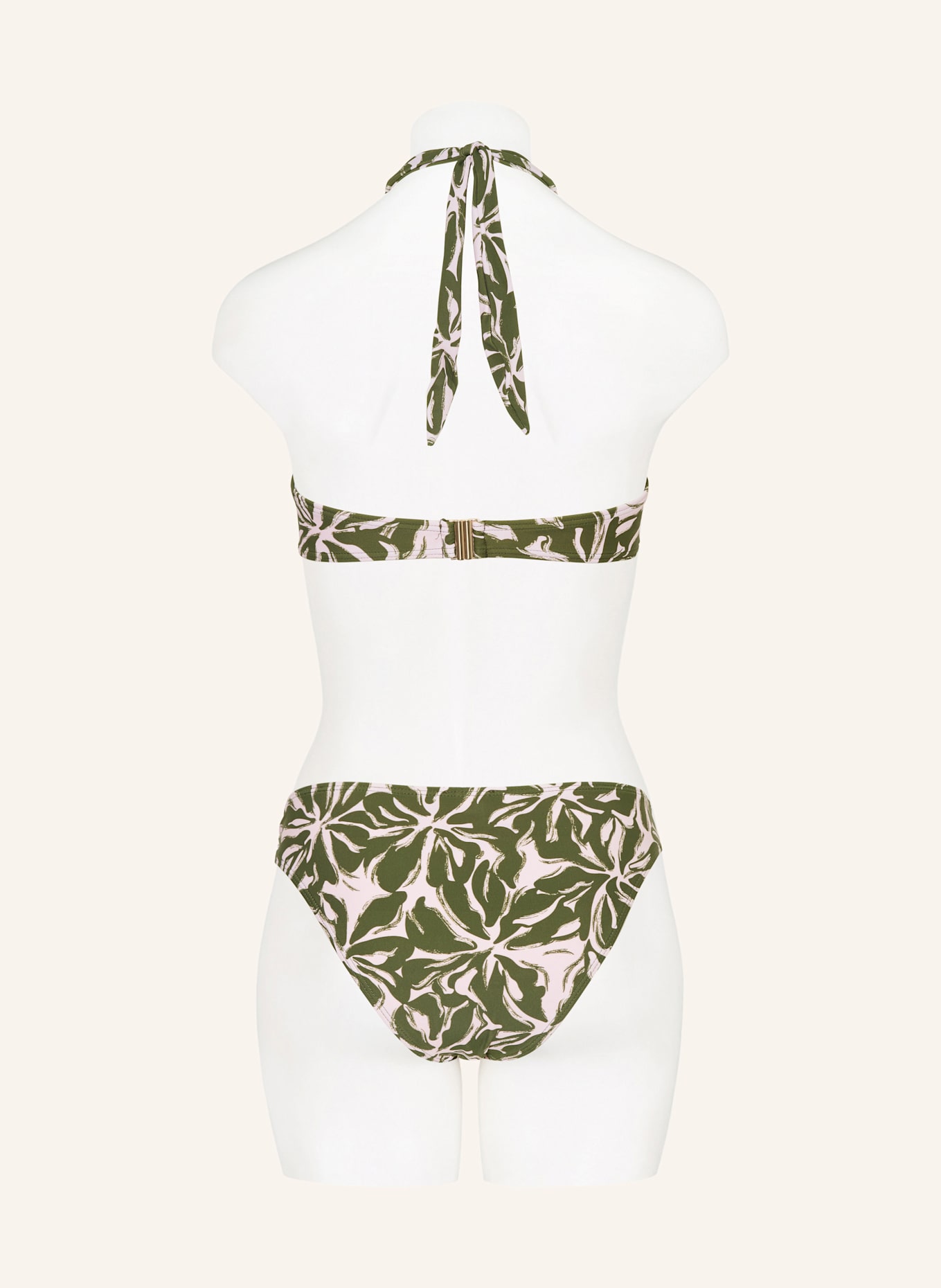 darling harbour Neckholder-Bikini-Top: 46 MULTI-KHAKI