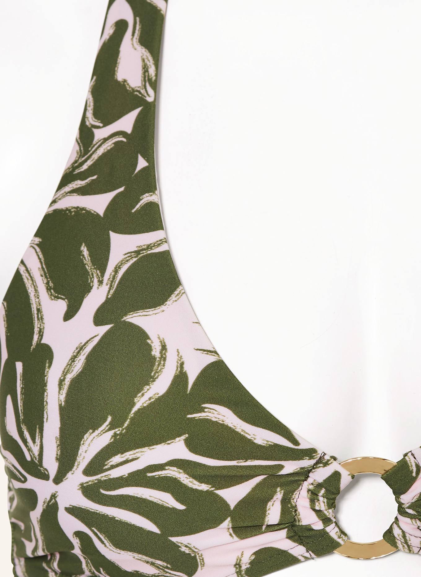 darling harbour Neckholder-Bikini-Top: 46 MULTI-KHAKI