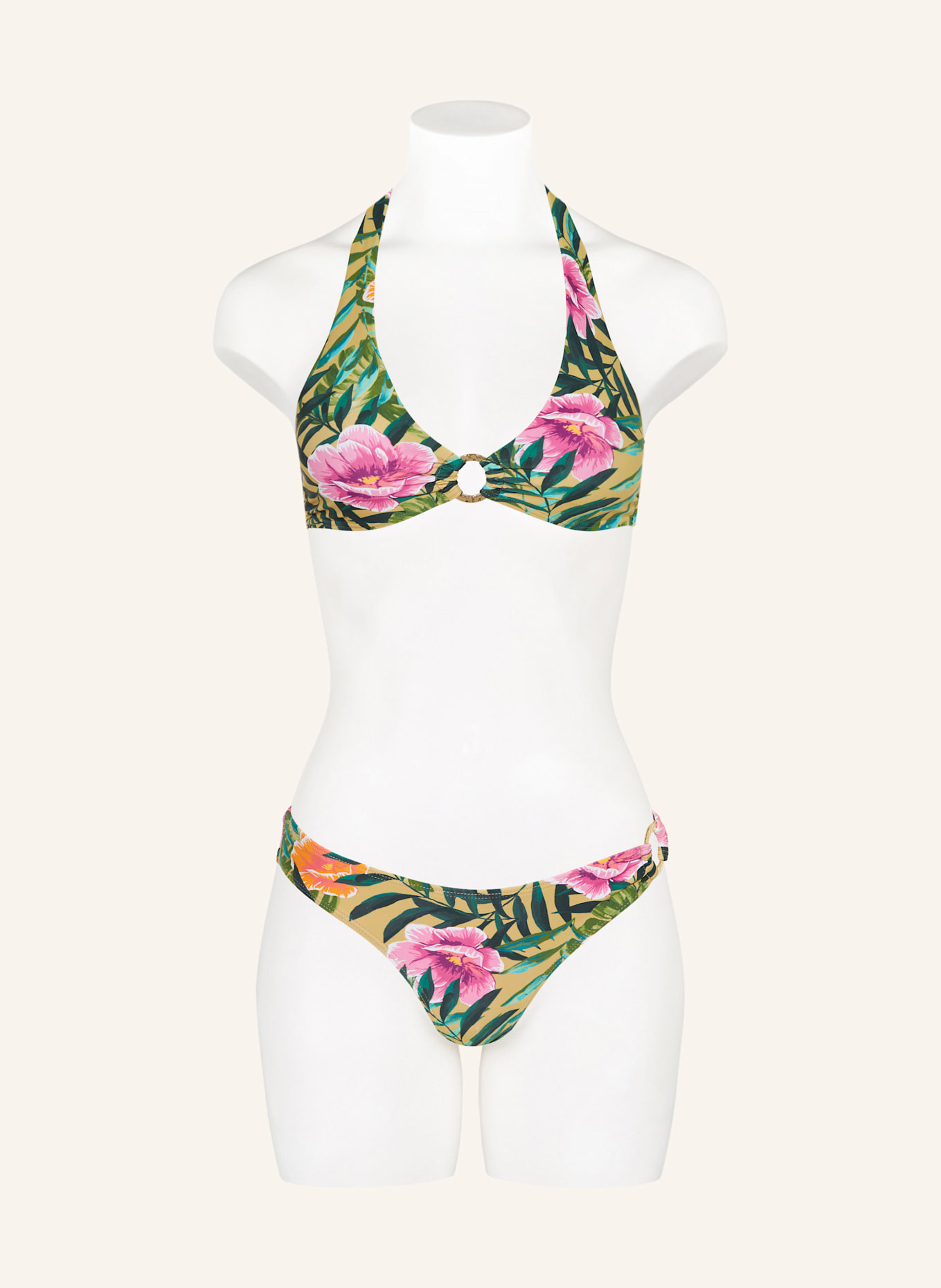 darling harbour Neckholder-Bikini-Top: 41 MULLTI-GRÜN