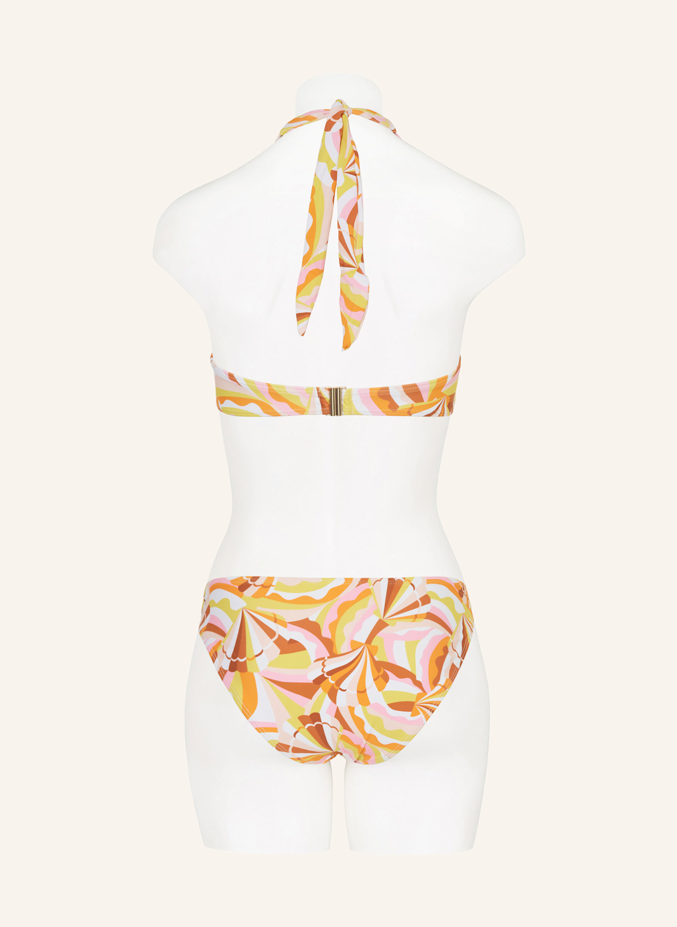 darling harbour Neckholder-Bikini-Top: GELB/ ORANGE/ ROSA