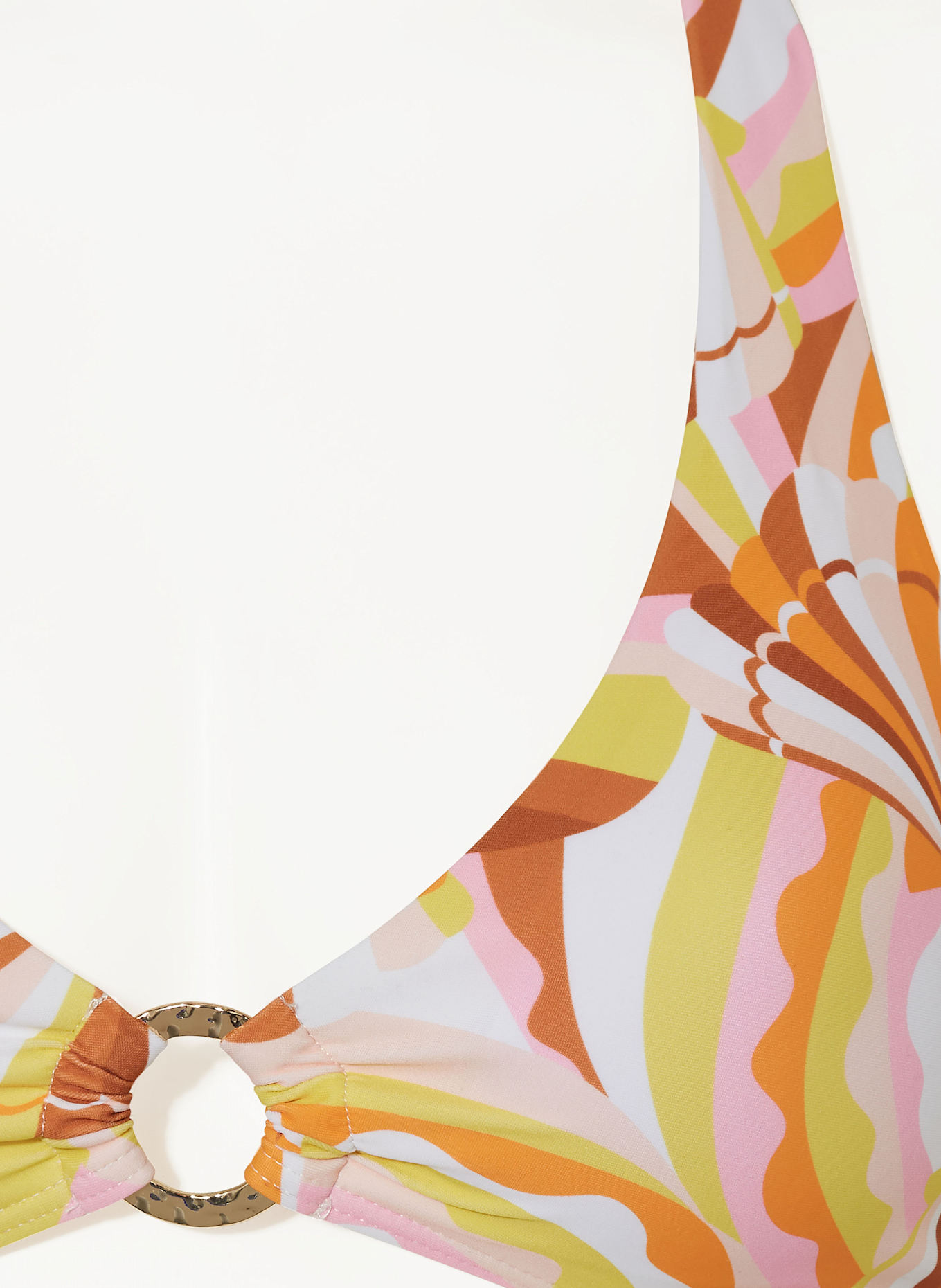 darling harbour Neckholder-Bikini-Top: GELB/ ORANGE/ ROSA