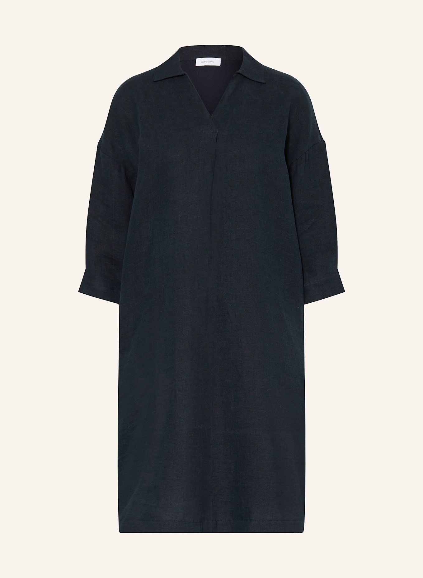 darling harbour Leinenkleid mit 3/4-Arm: MARINE