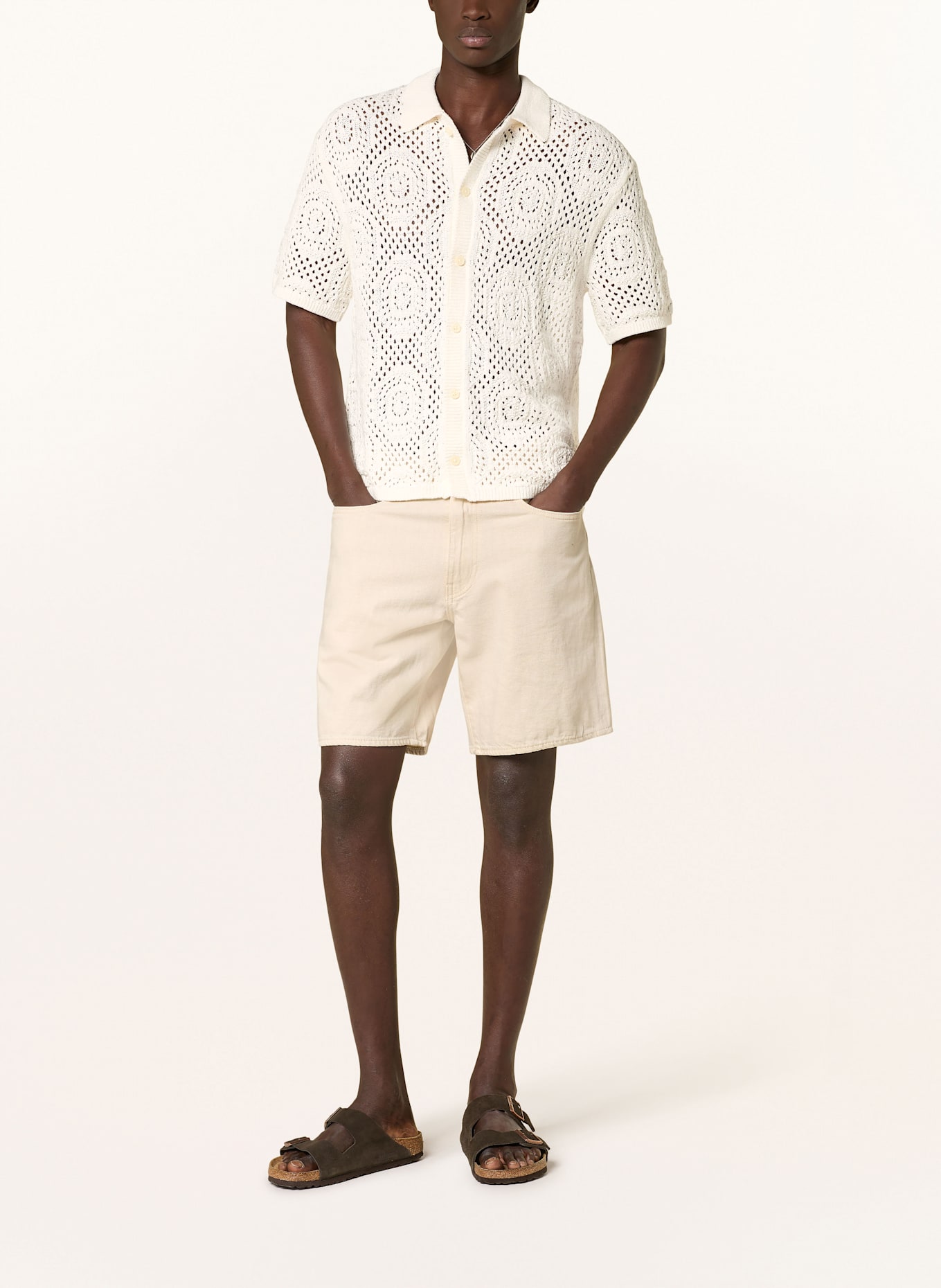 Levi's® Strickhemd Standard Fit: WEISS