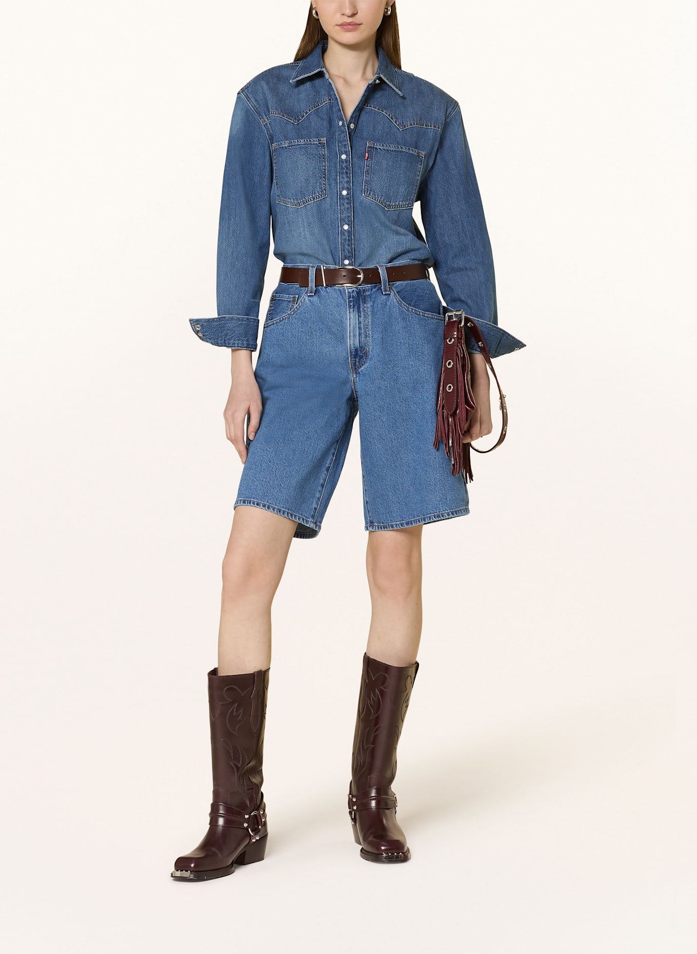 Levi's® Denim blouse TEODORA: DARK BLUE