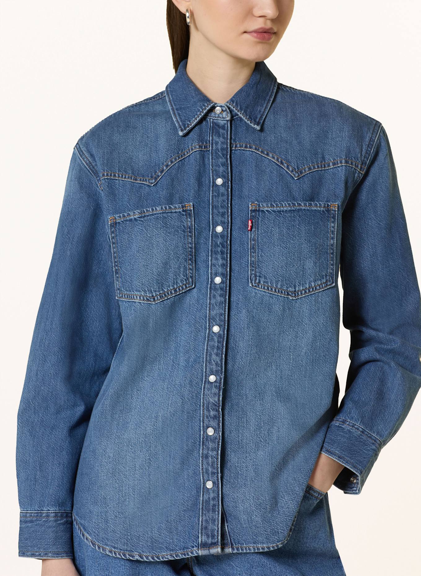Levi's® Denim blouse TEODORA: DARK BLUE