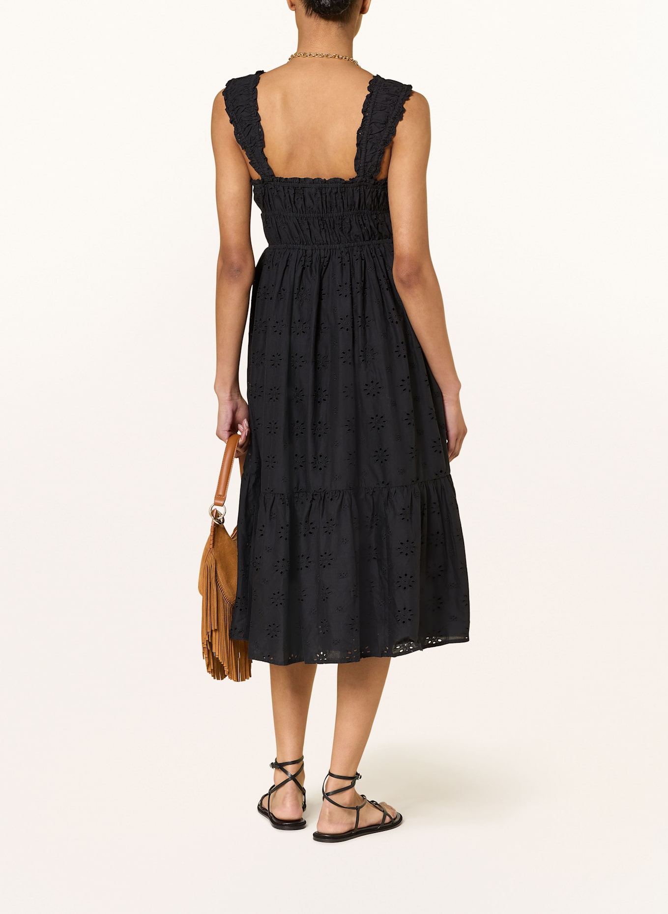 Levi's® Kleid AMAYA aus Lochspitze: SCHWARZ