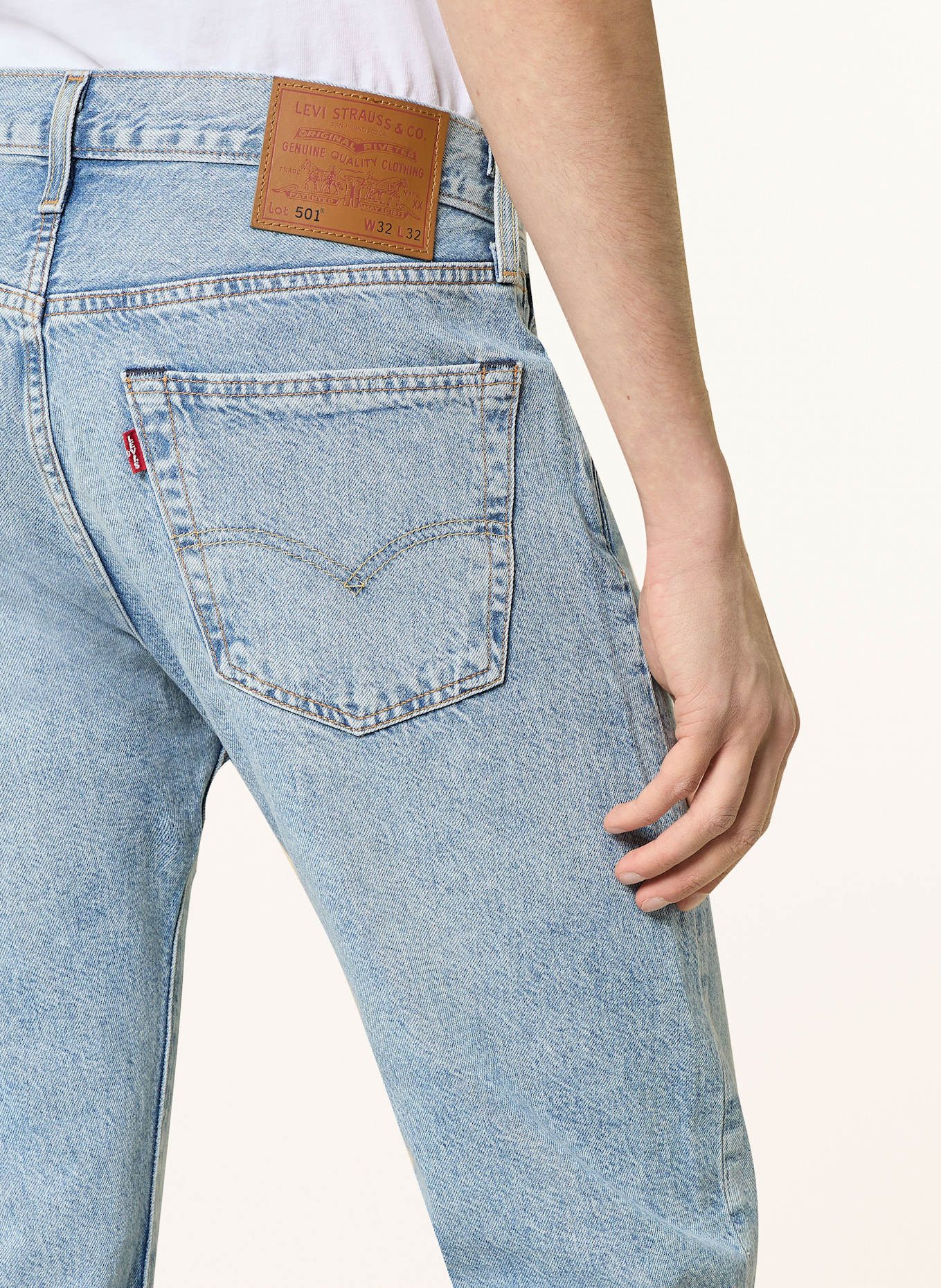 Levi's® Džíny 501 Regular Fit: 46 Med Indigo - Worn In