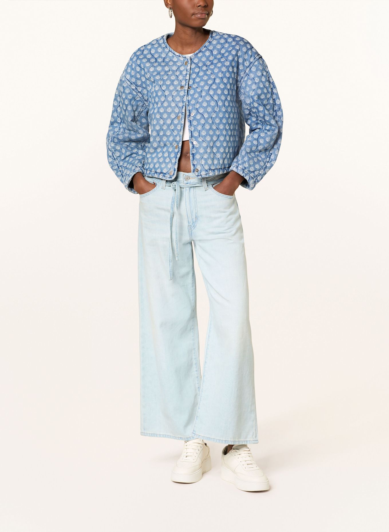 Levi's® Steppjacke: BLAU/ WEISS