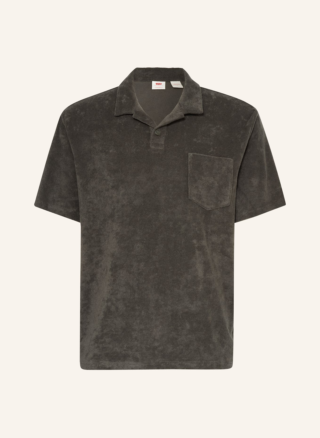 Levi's® Frottee-Poloshirt: SCHWARZ