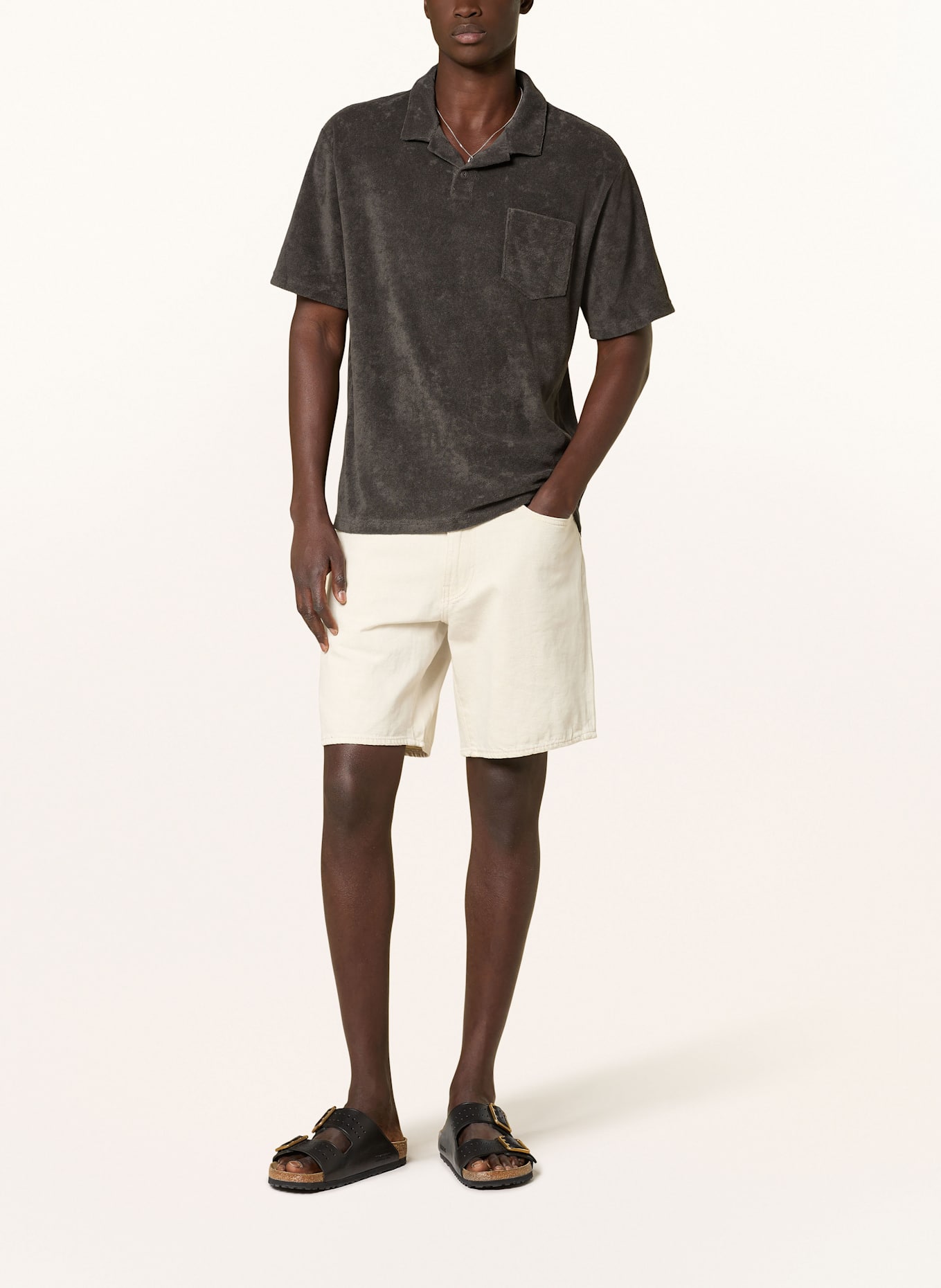 Levi's® Frottee-Poloshirt: SCHWARZ