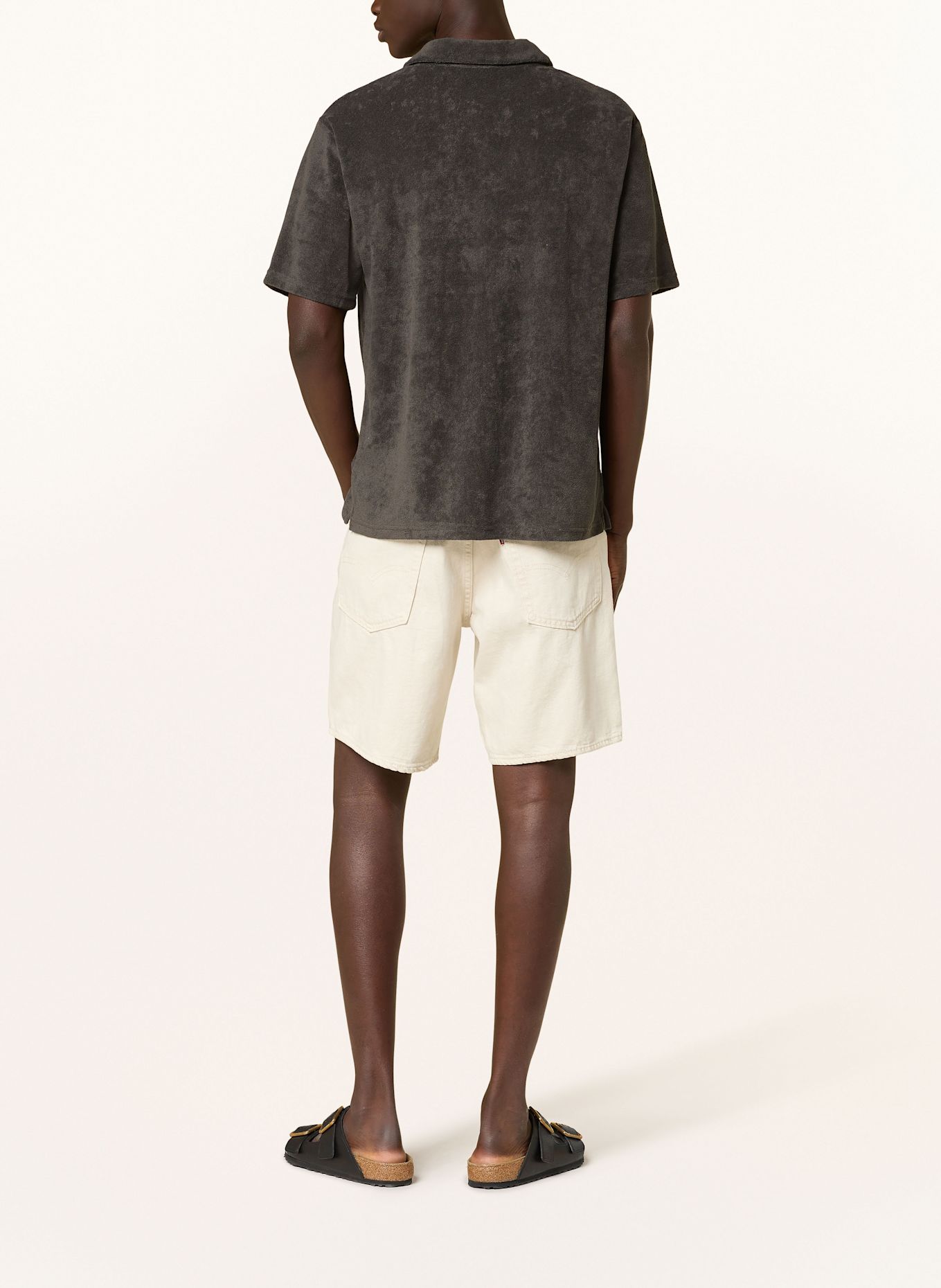 Levi's® Frottee-Poloshirt: SCHWARZ