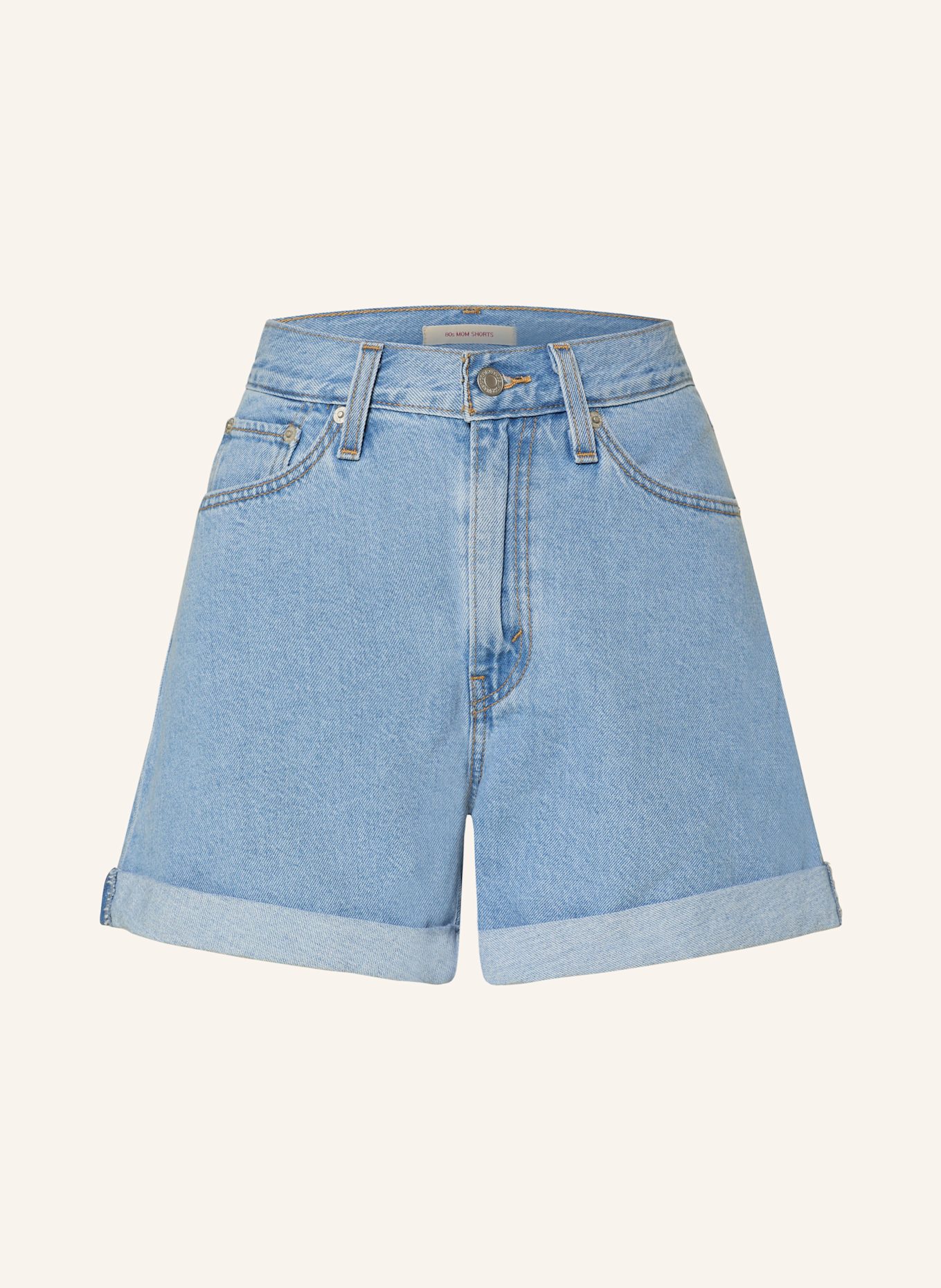 Levi's® Denim shorts 80S MOM SHORTS: 06 Med Indigo - Flat Finish
