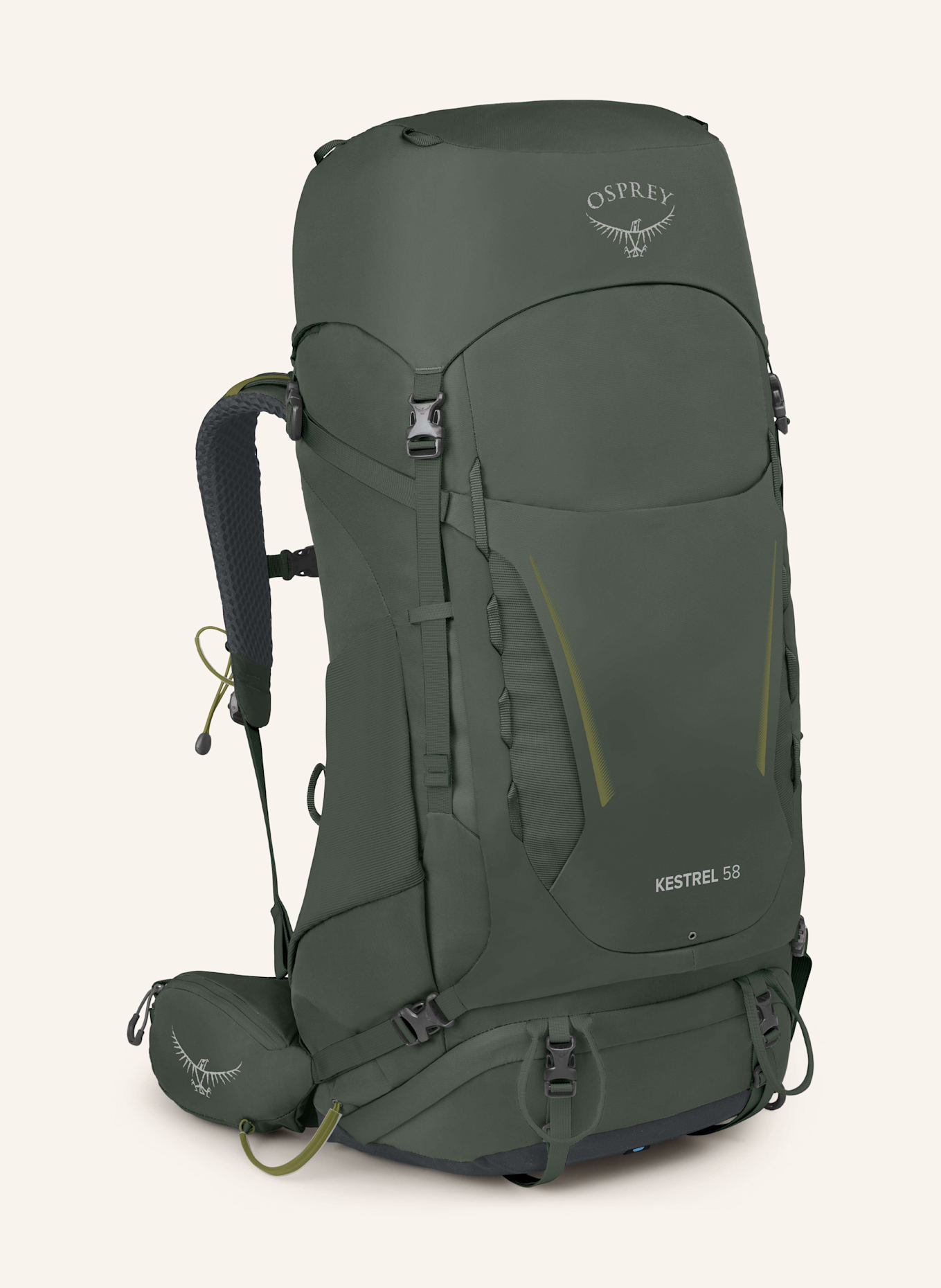 OSPREY Plecak KESTREL™ 58 L/XL 58 l: CIEMNOZIELONY