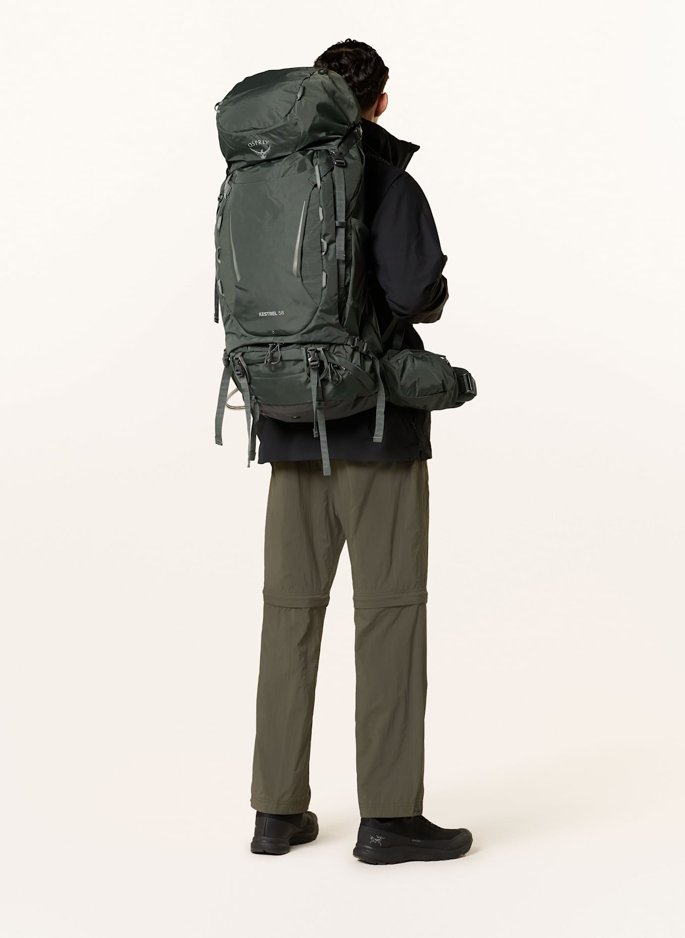 OSPREY Plecak KESTREL™ 58 L/XL 58 l: CIEMNOZIELONY