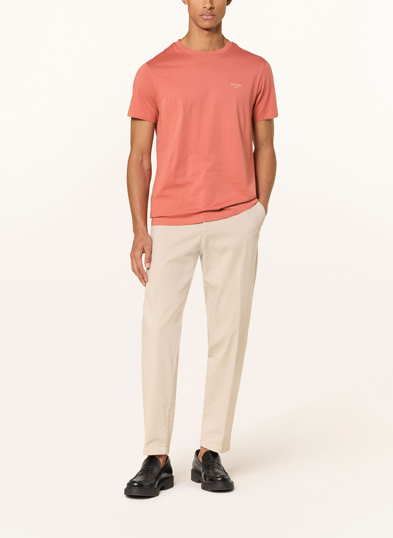 JOOP! JEANS Tričko ALPHIS: SVĚTLE ČERVENÁ