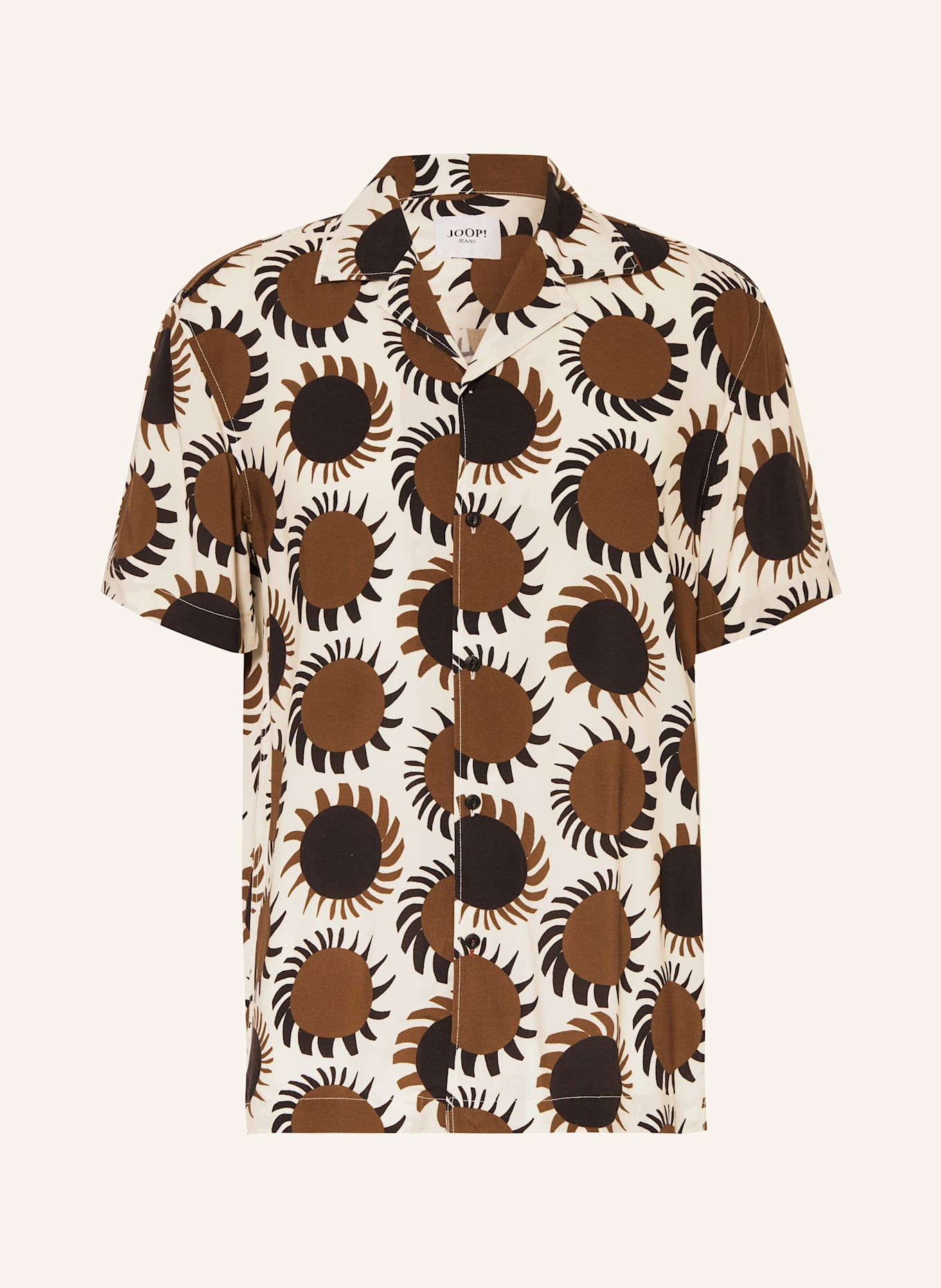 JOOP! JEANS Resorthemd HANES Comfort Fit: WEISS / SCHWARZ / BRAUN