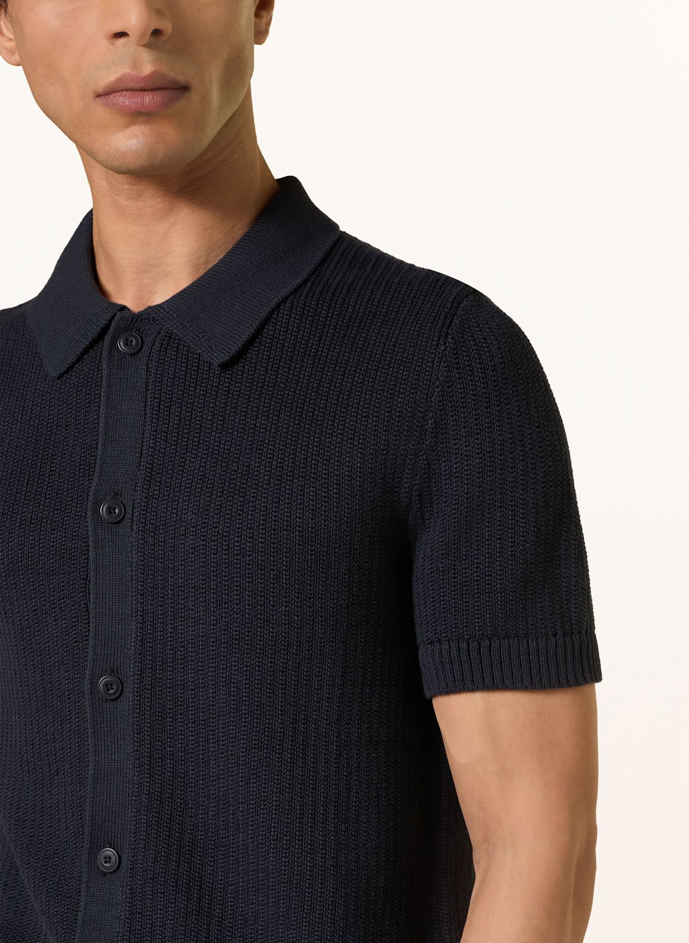 JOOP! JEANS Strickhemd VINCEO Comfort Fit: DUNKELBLAU