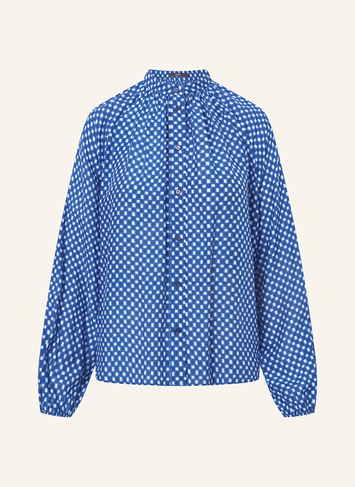 windsor. Bluse mit Seide: BLAU