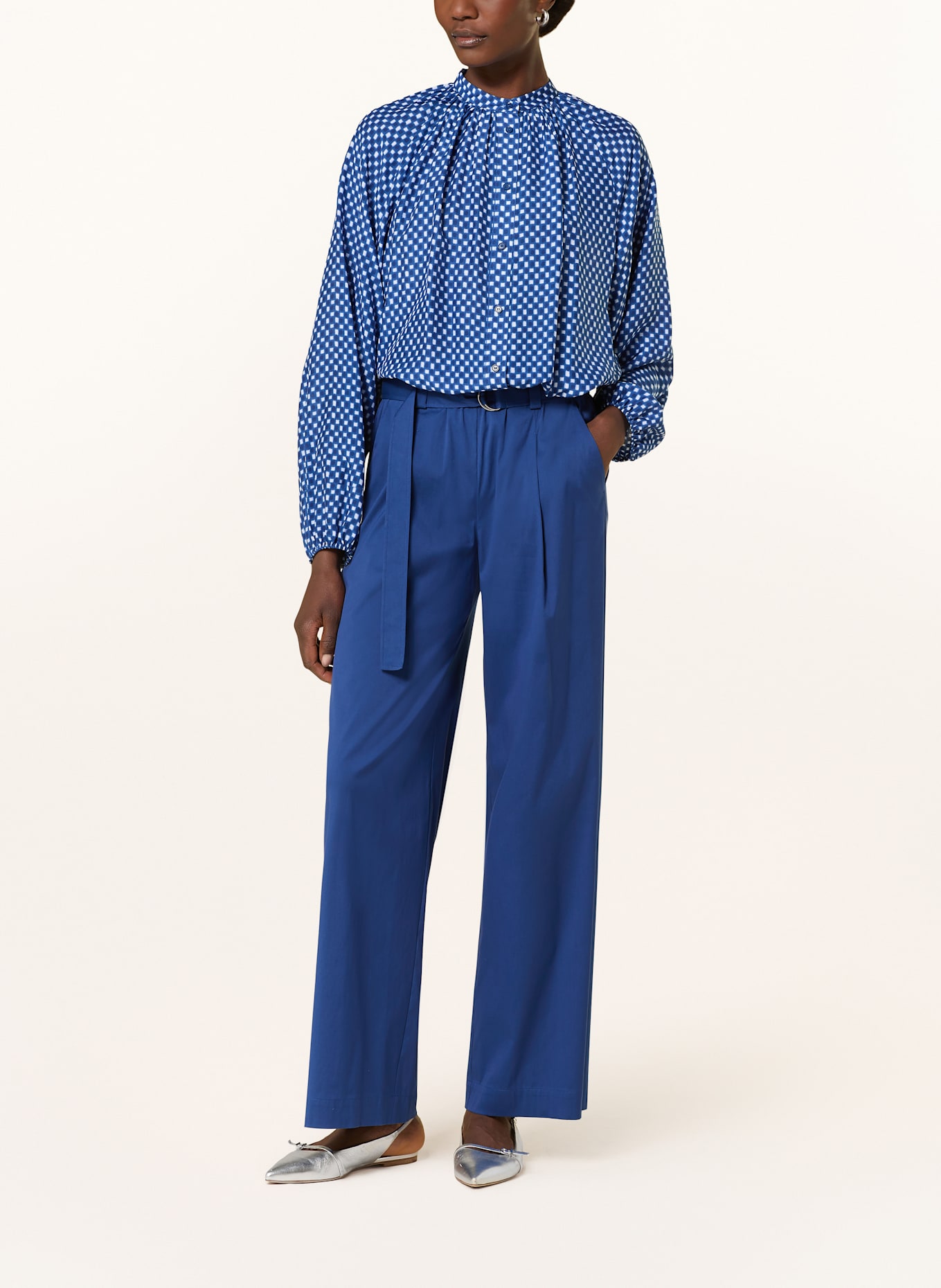 windsor. Bluse mit Seide: BLAU