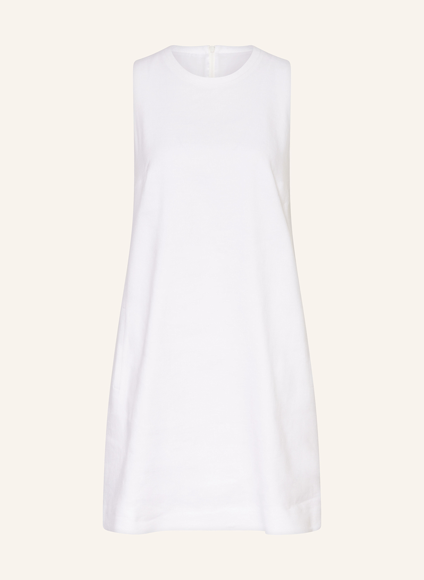 windsor. Kleid mit Leinen: WEISS